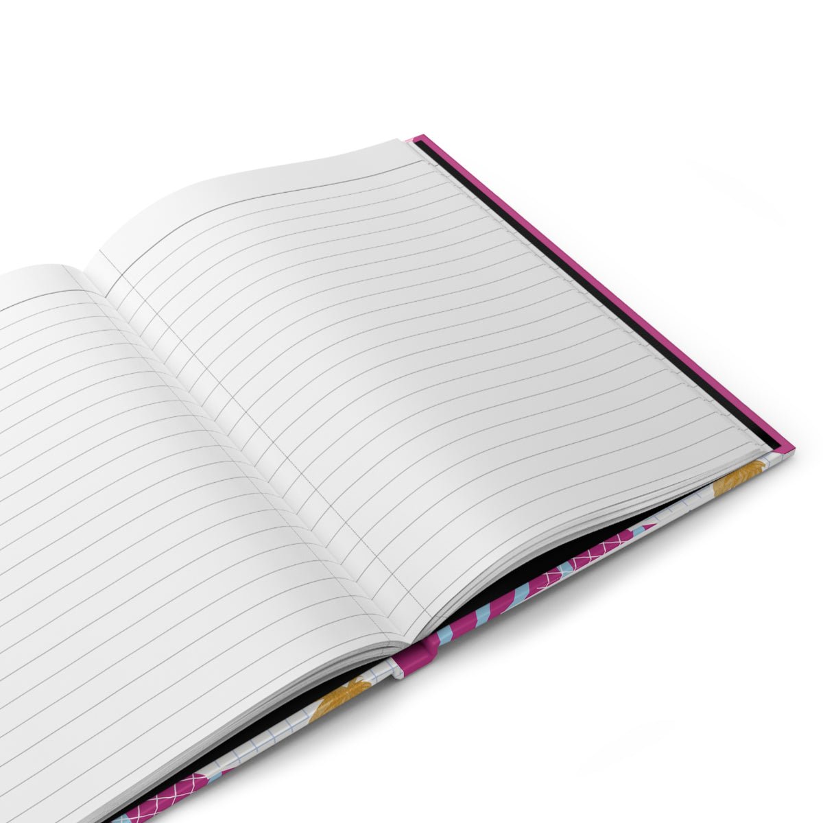 Family Photo Collage Hardcover Journal — Pink Scrapbook Style "Family Forever" Notebook