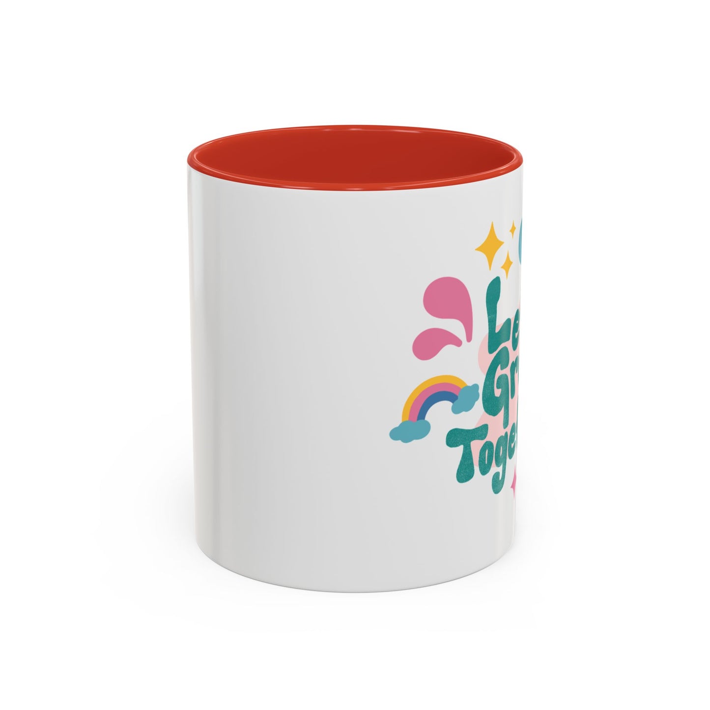Colorful Growth Coffee Mug – Perfect Gift for Friends, Inspirational Drinkware, Motivational Office Mug, Coffee Lover, Encouraging Tea Cup