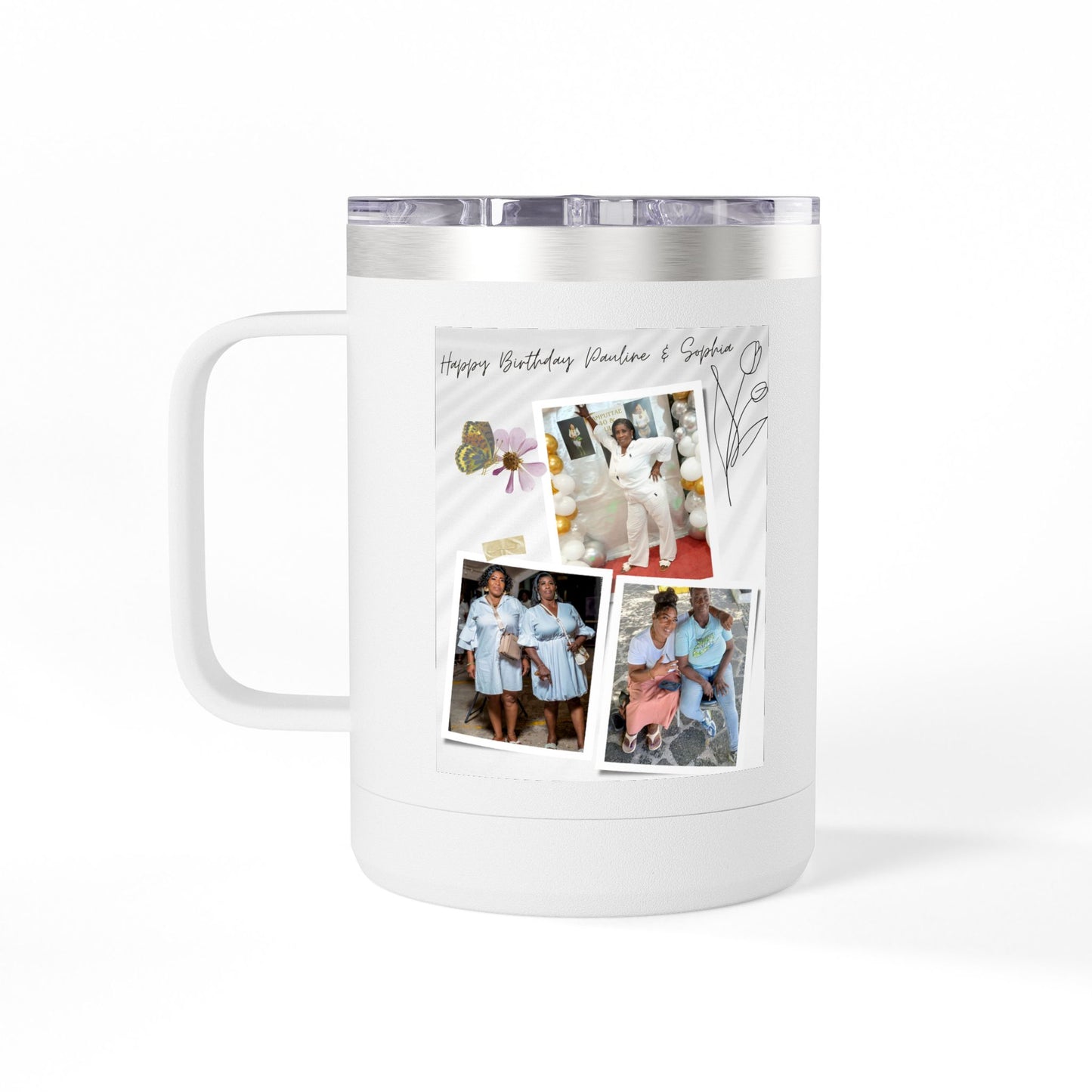 Custom Coffee Tumbler - Personalized Birthday Mug Gift