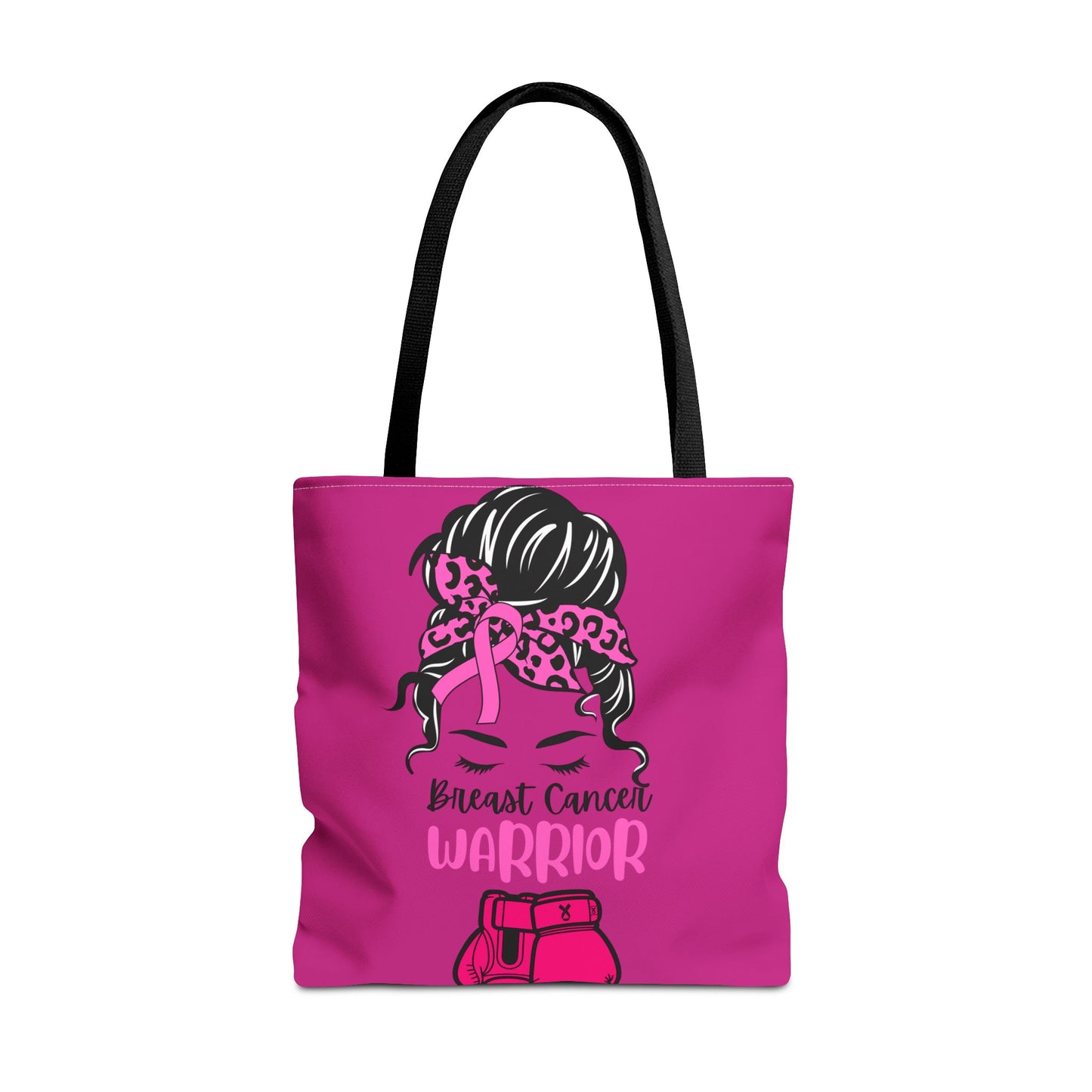 Empowering Warrior Tote Bag - Breast Cancer Awareness, Gift for Survivors, Inspirational, Pink Fighter Bag, Supportive Tote