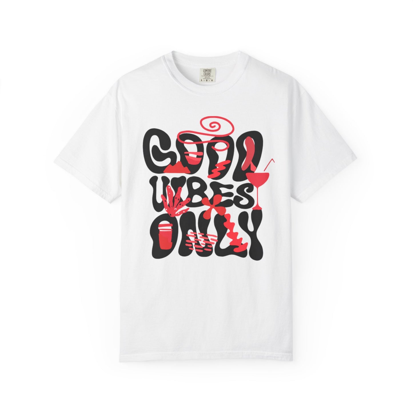 Cool Vibes Only Unisex Garment-Dyed T-Shirt - Casual Summer Fashion Statement