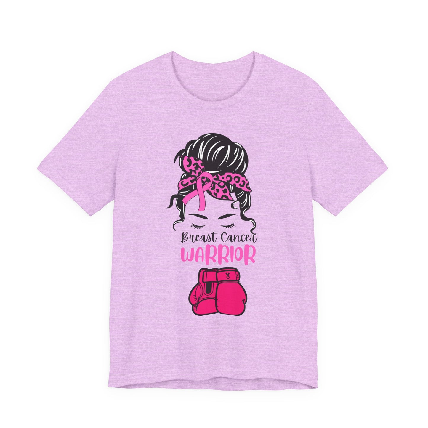 Breast Cancer Warrior Tee - Unisex Jersey Short Sleeve Shirt, Awareness Apparel, Support Gift, Motivational T-Shirt, Pink Ribbon Outfit