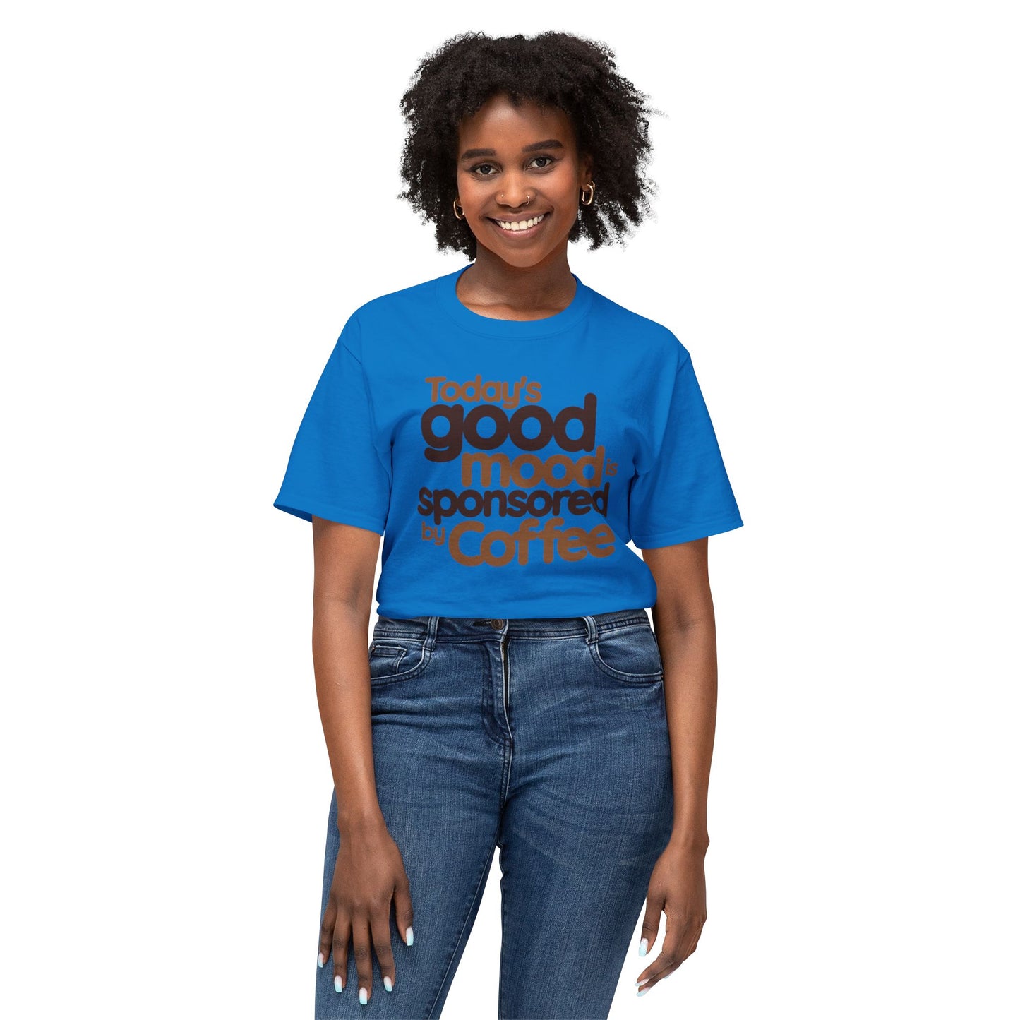 Funny Coffee Mood T-Shirt - Unisex HD Cotton™ | Coffee Lover Gift