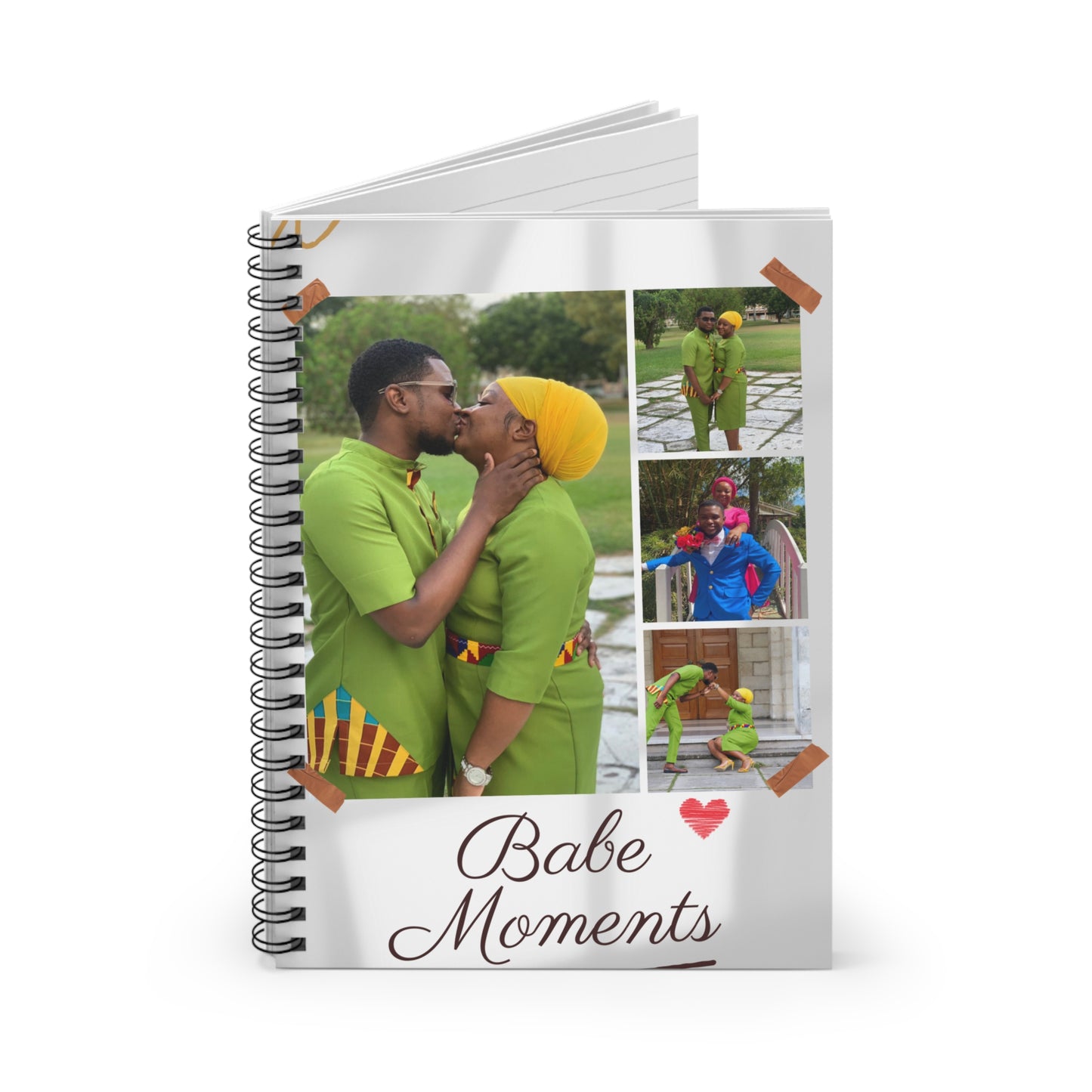 Personalized Love Moments Spiral Notebook - Perfect for Couples & Gift Giving
