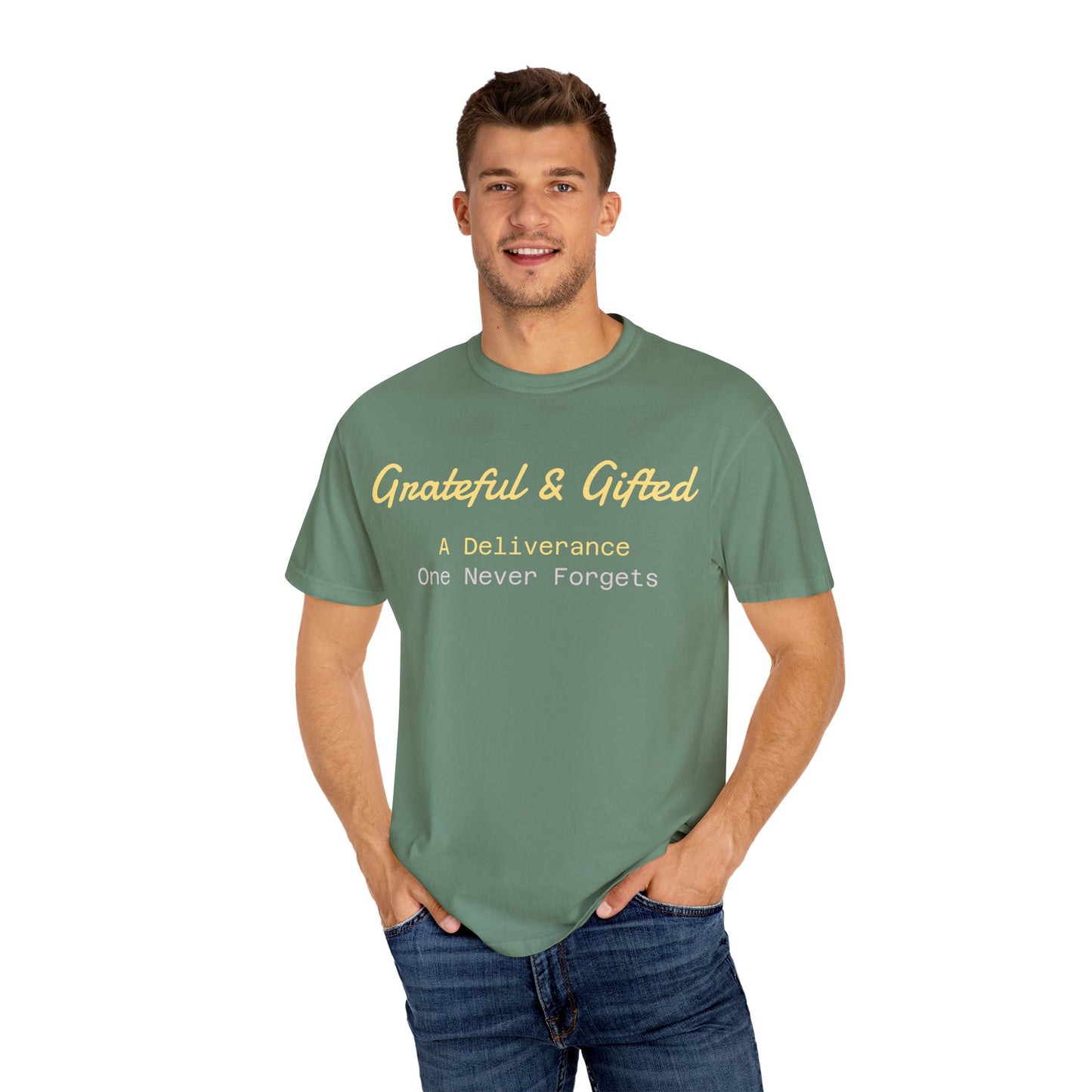 Grateful & Gifted T-Shirt | Perfect for Gratitude Celebrations, Thoughtful Gifts, Everyday Casual Wear, & Unisex Style