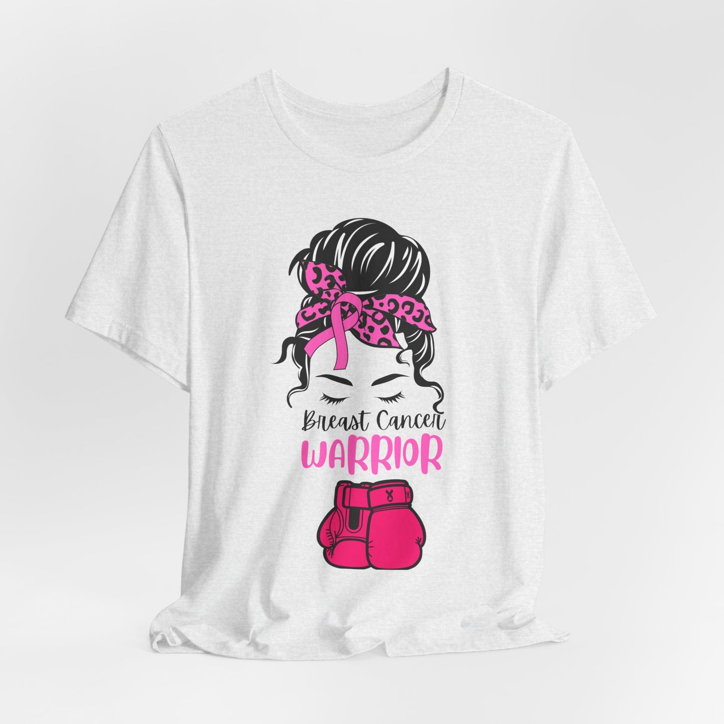 Breast Cancer Warrior Tee - Unisex Jersey Short Sleeve Shirt, Awareness Apparel, Support Gift, Motivational T-Shirt, Pink Ribbon Outfit