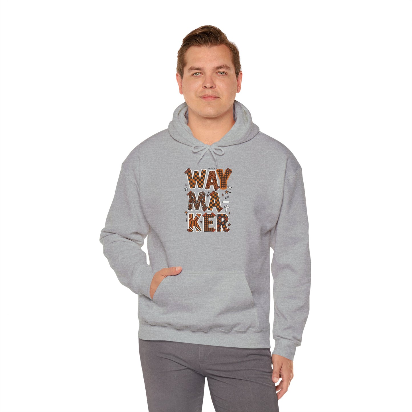 Waymaker Hoodie | Christian faith sweatshirt, mixed-font scripture design