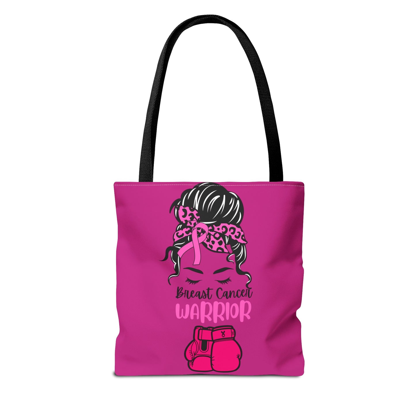 Empowering Warrior Tote Bag - Breast Cancer Awareness, Gift for Survivors, Inspirational, Pink Fighter Bag, Supportive Tote