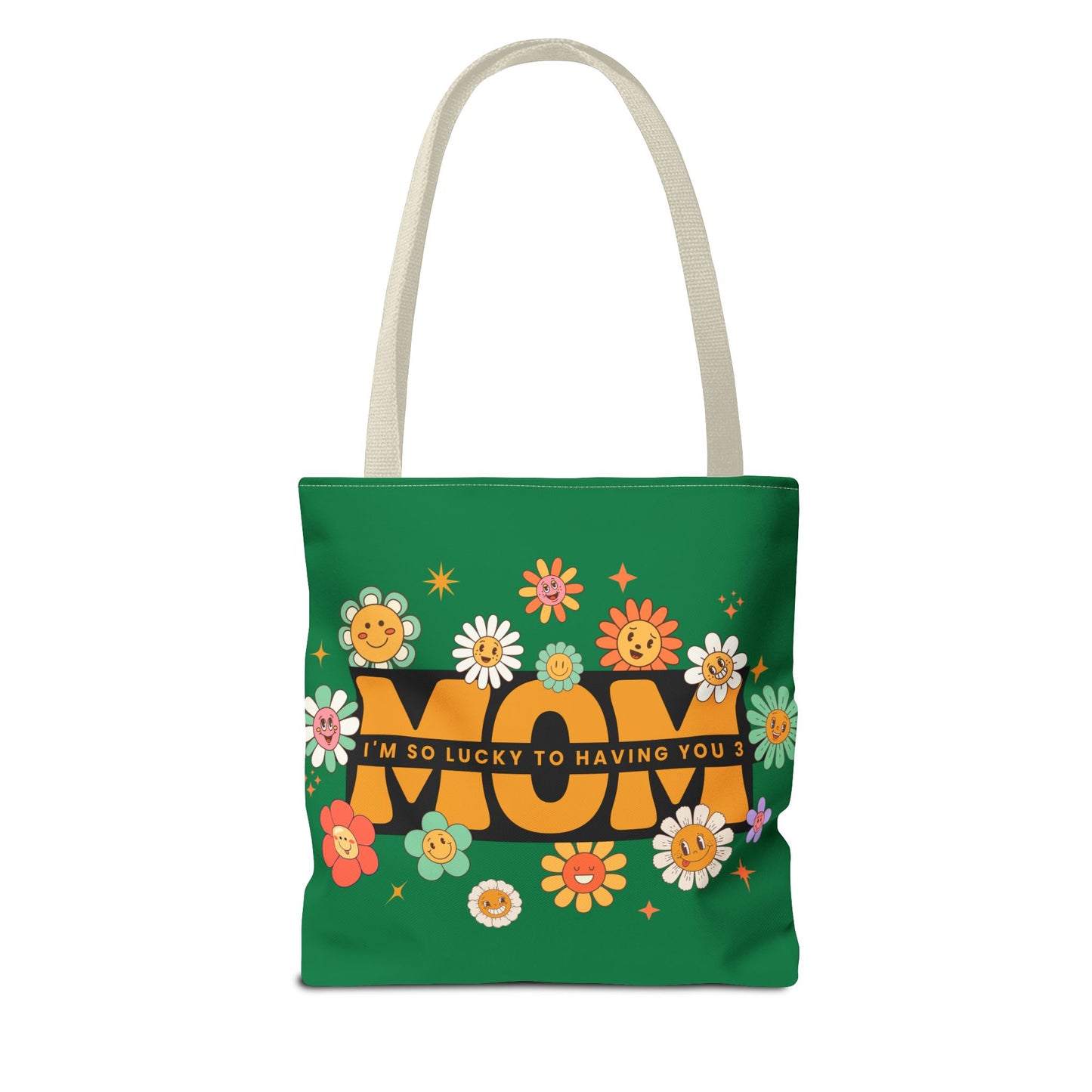 Charming Floral Mom Tote Bag, Mother's Day Gift, Eco-Friendly Shopping Bag, Flower Print Handbag, Cute Tote for Moms