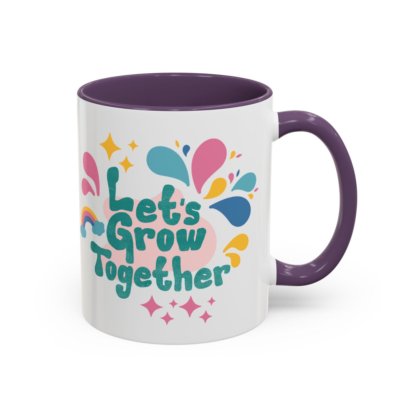 Colorful Growth Coffee Mug – Perfect Gift for Friends, Inspirational Drinkware, Motivational Office Mug, Coffee Lover, Encouraging Tea Cup