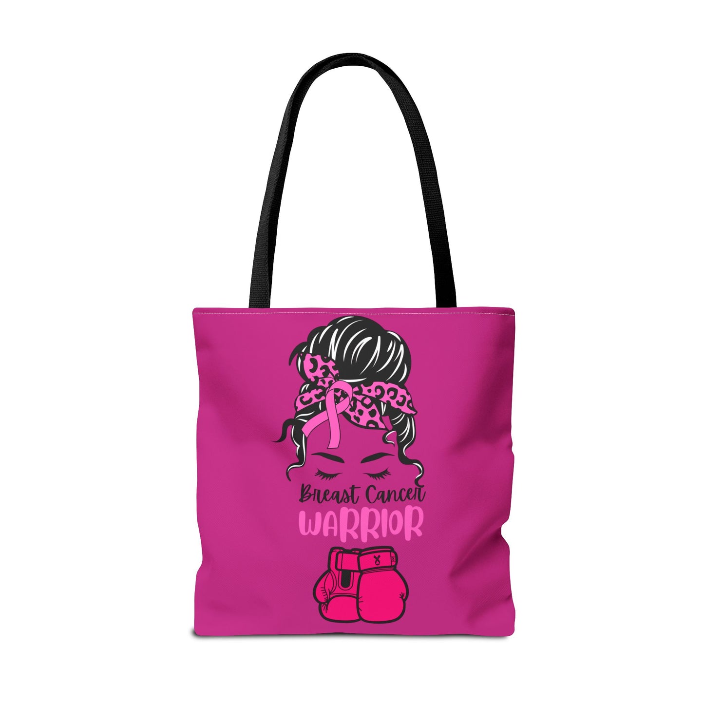Empowering Warrior Tote Bag - Breast Cancer Awareness, Gift for Survivors, Inspirational, Pink Fighter Bag, Supportive Tote