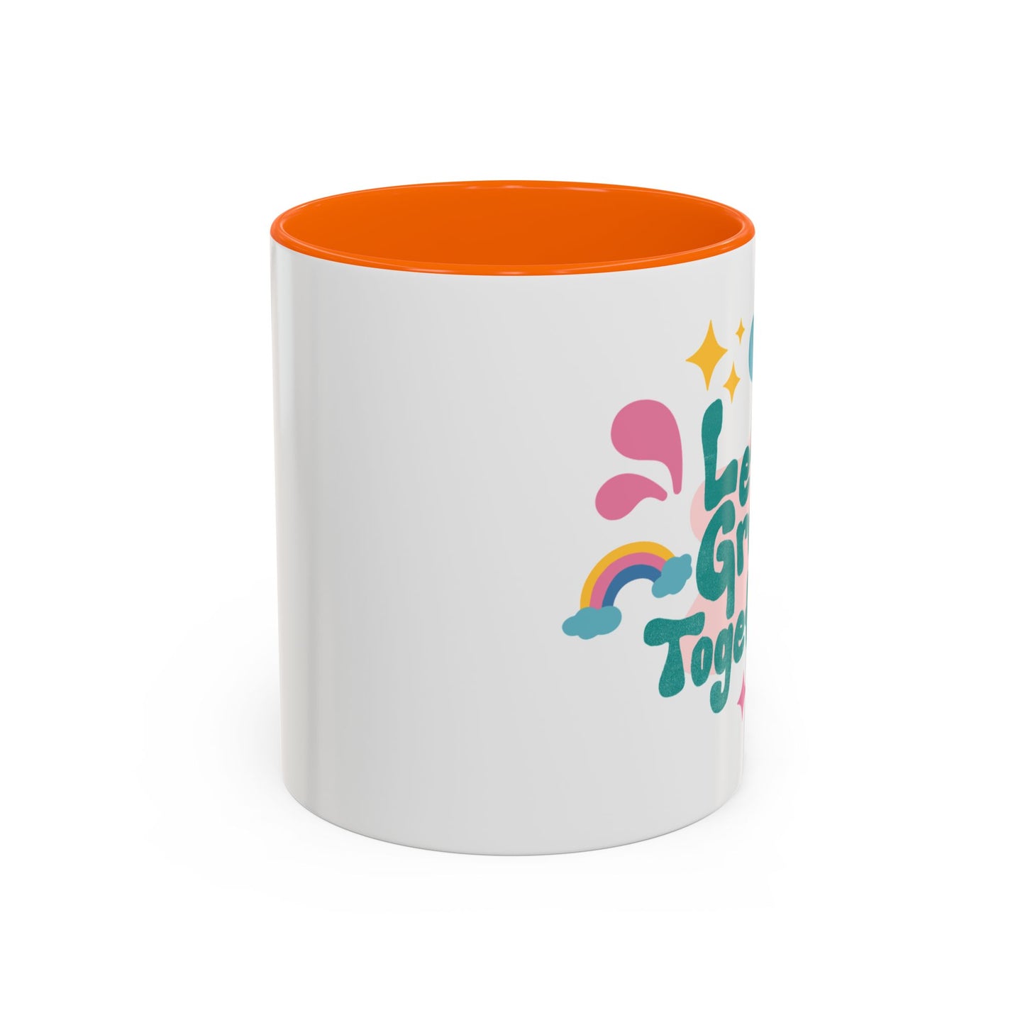 Colorful Growth Coffee Mug – Perfect Gift for Friends, Inspirational Drinkware, Motivational Office Mug, Coffee Lover, Encouraging Tea Cup