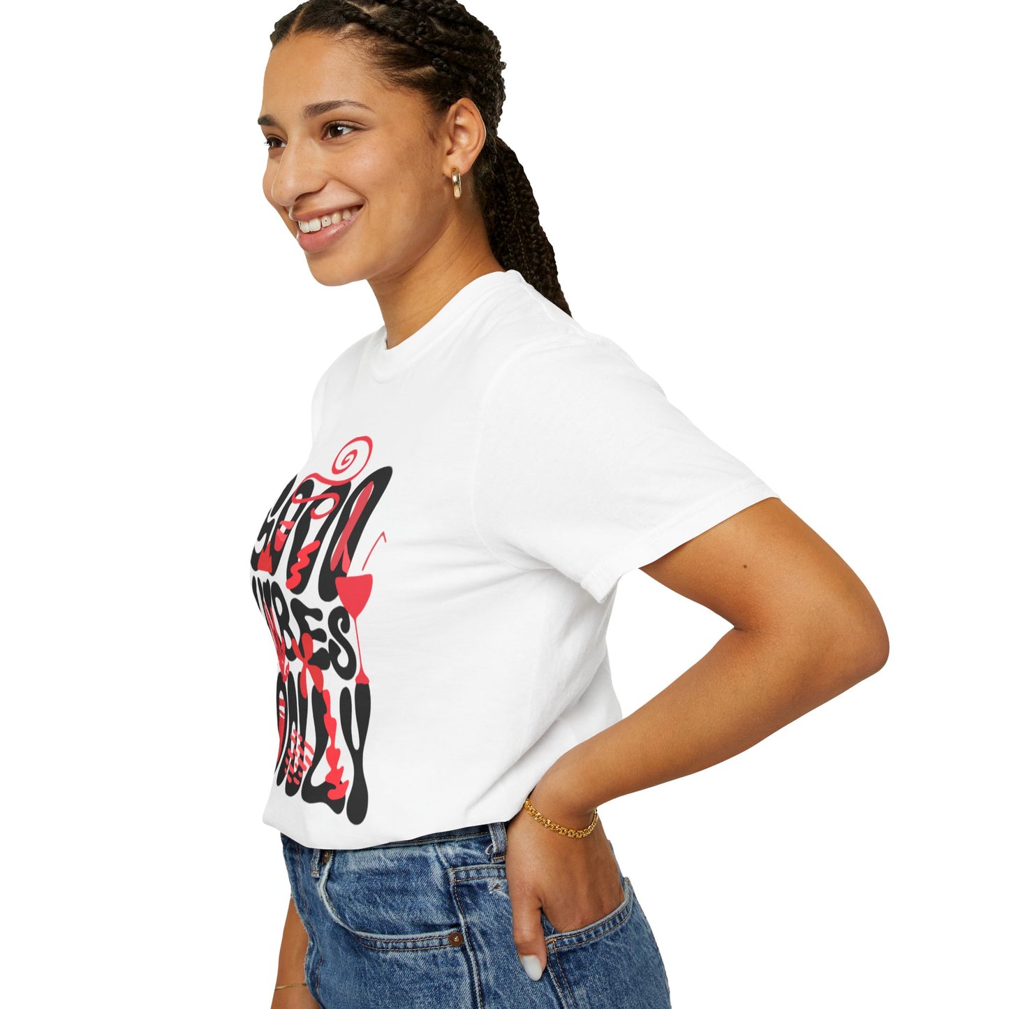 Cool Vibes Only Unisex Garment-Dyed T-Shirt - Casual Summer Fashion Statement