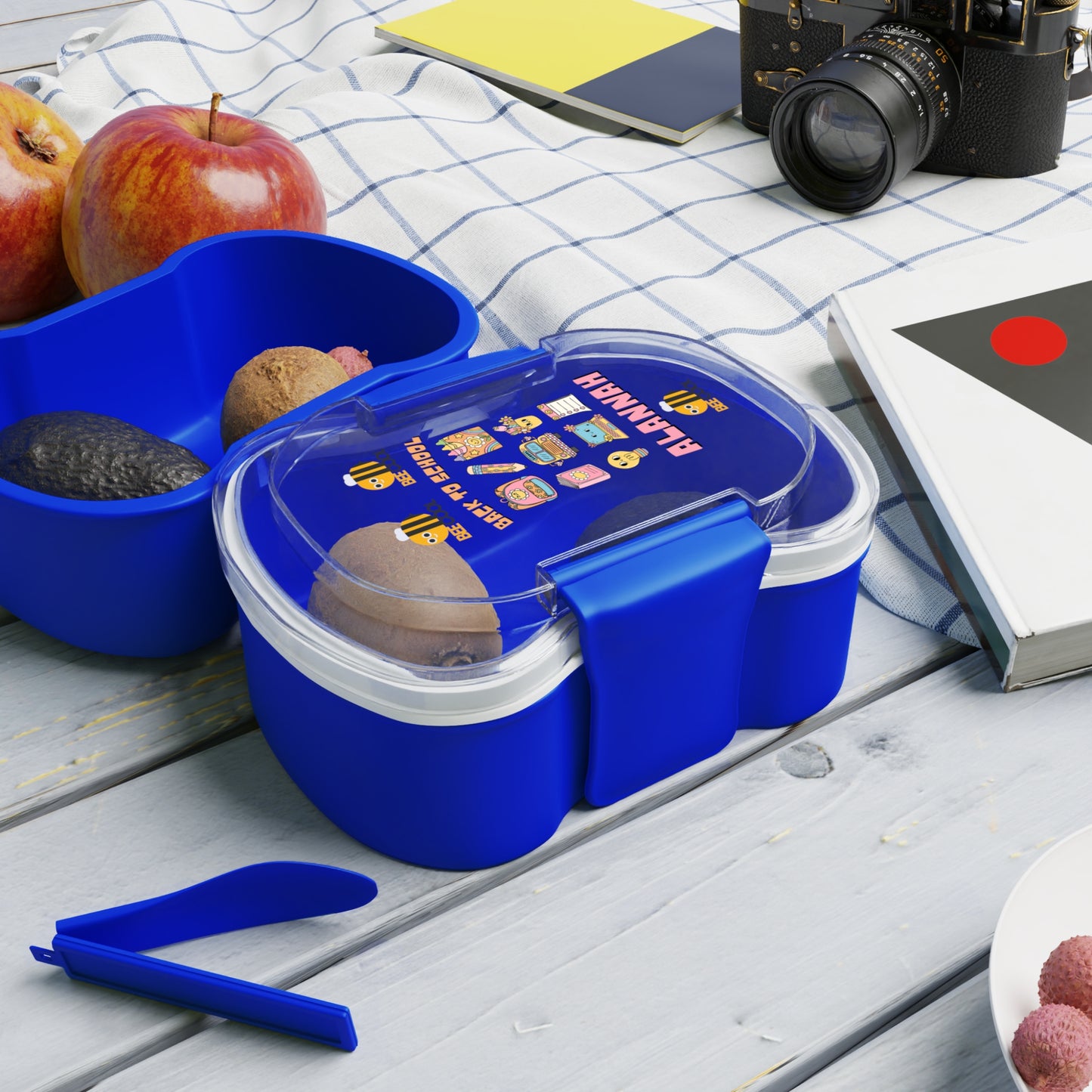 Two-Tier Bento Box for Kids, Fun Lunch Container, Back to School Snack Box, Personalized Lunchbox, Cute Meal Prep Holder