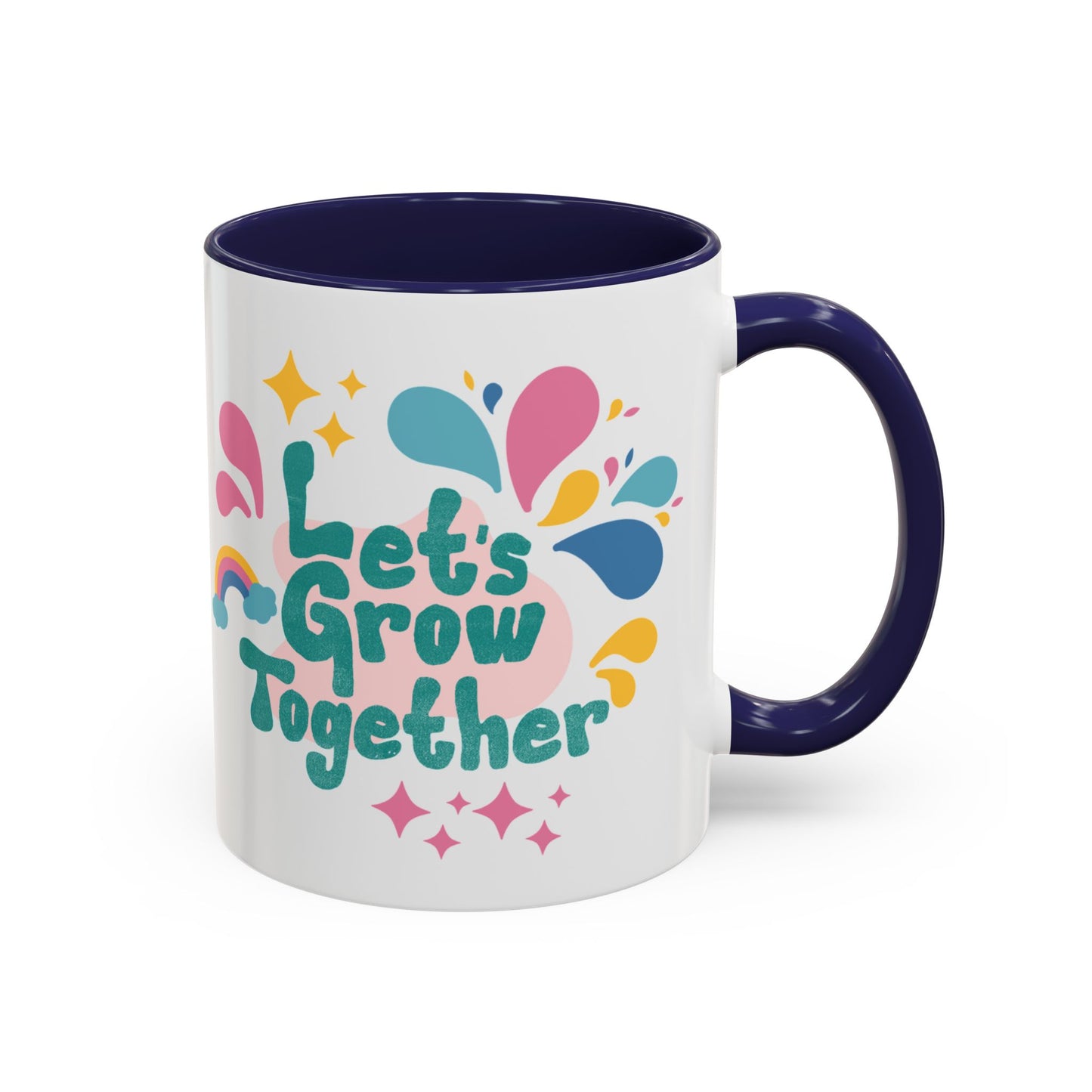 Colorful Growth Coffee Mug – Perfect Gift for Friends, Inspirational Drinkware, Motivational Office Mug, Coffee Lover, Encouraging Tea Cup