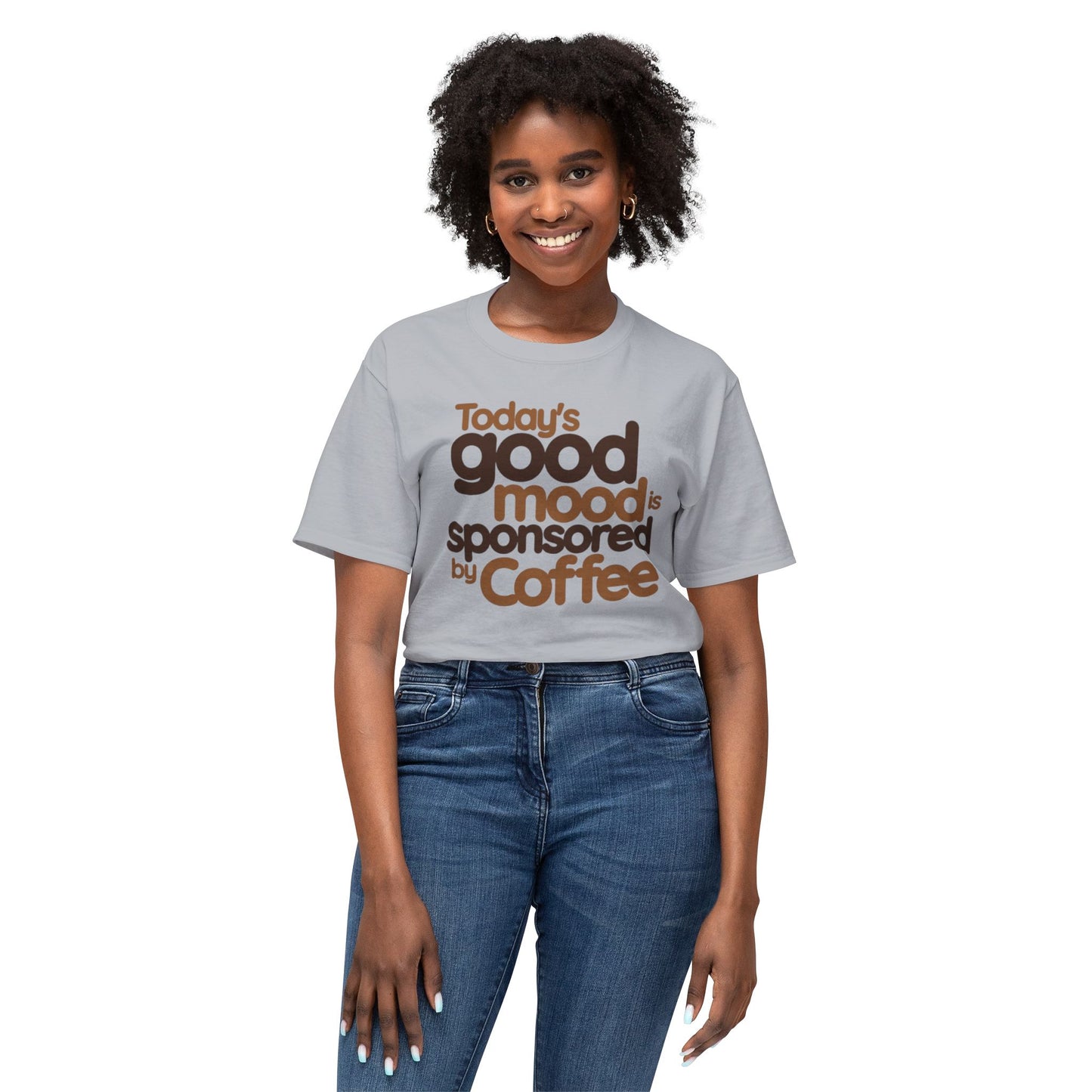 Funny Coffee Mood T-Shirt - Unisex HD Cotton™ | Coffee Lover Gift