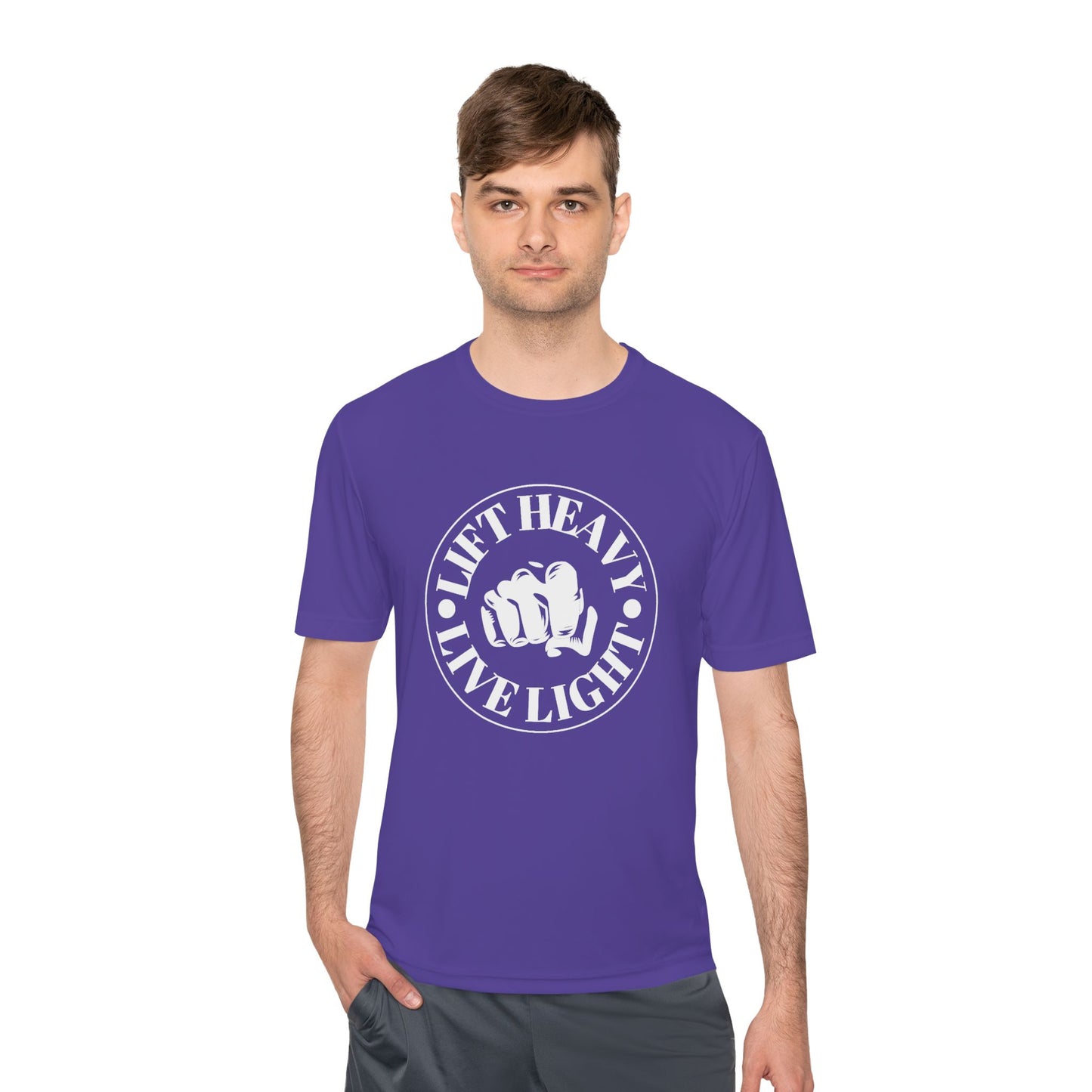 Lift Heavy Unisex Moisture Wicking Tee - Performance Fitness Shirt