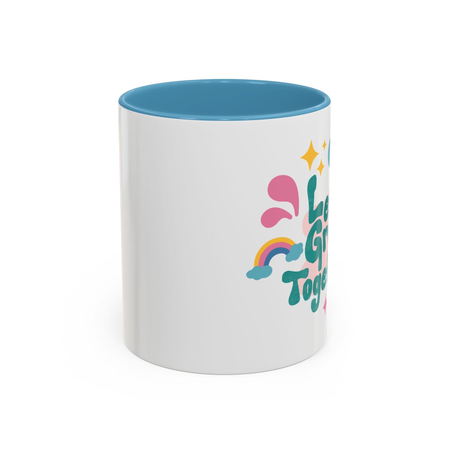 Colorful Growth Coffee Mug – Perfect Gift for Friends, Inspirational Drinkware, Motivational Office Mug, Coffee Lover, Encouraging Tea Cup