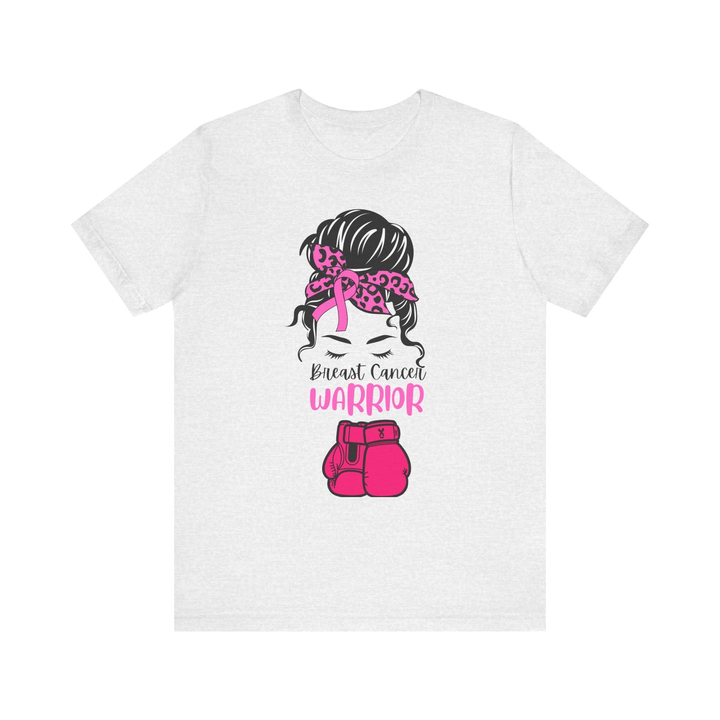 Breast Cancer Warrior Tee - Unisex Jersey Short Sleeve Shirt, Awareness Apparel, Support Gift, Motivational T-Shirt, Pink Ribbon Outfit