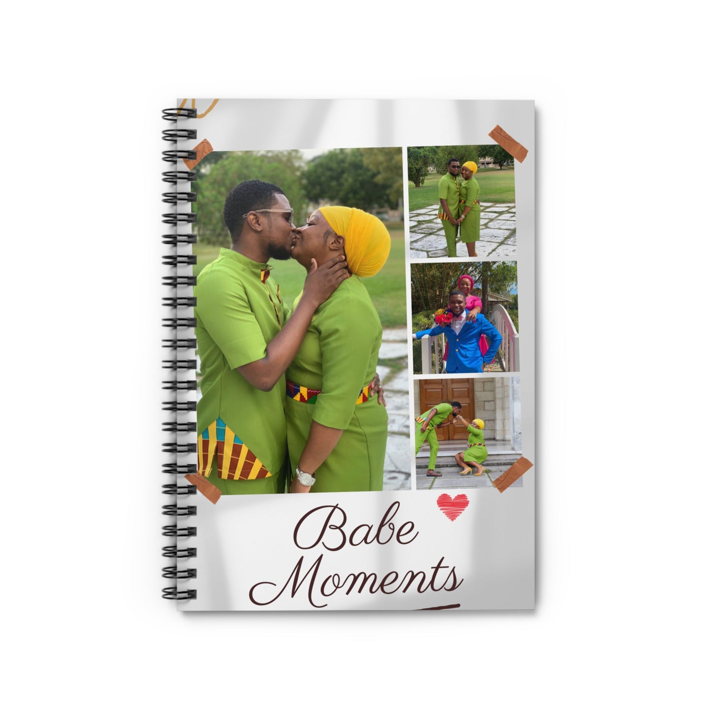 Personalized Love Moments Spiral Notebook - Perfect for Couples & Gift Giving