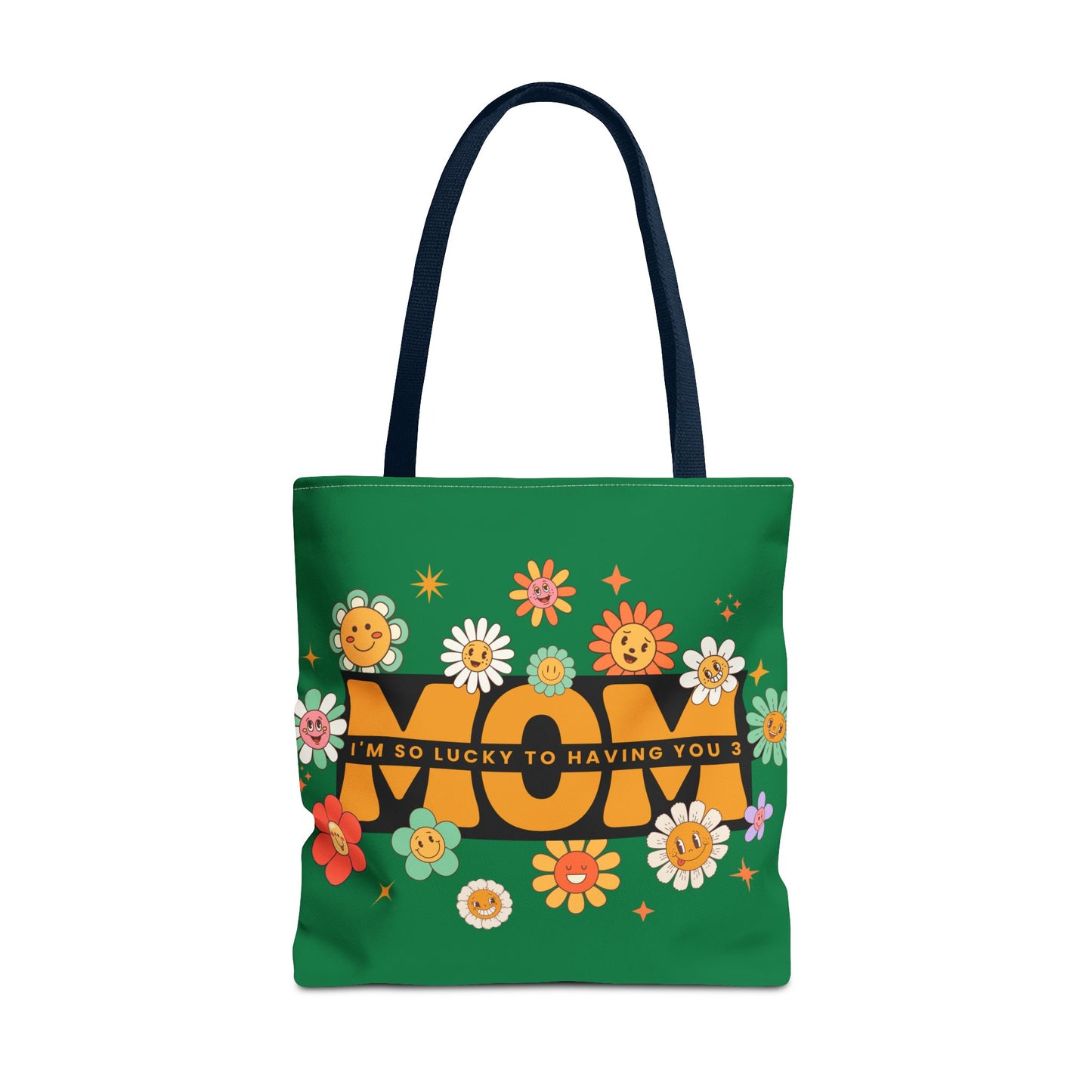 Charming Floral Mom Tote Bag, Mother's Day Gift, Eco-Friendly Shopping Bag, Flower Print Handbag, Cute Tote for Moms