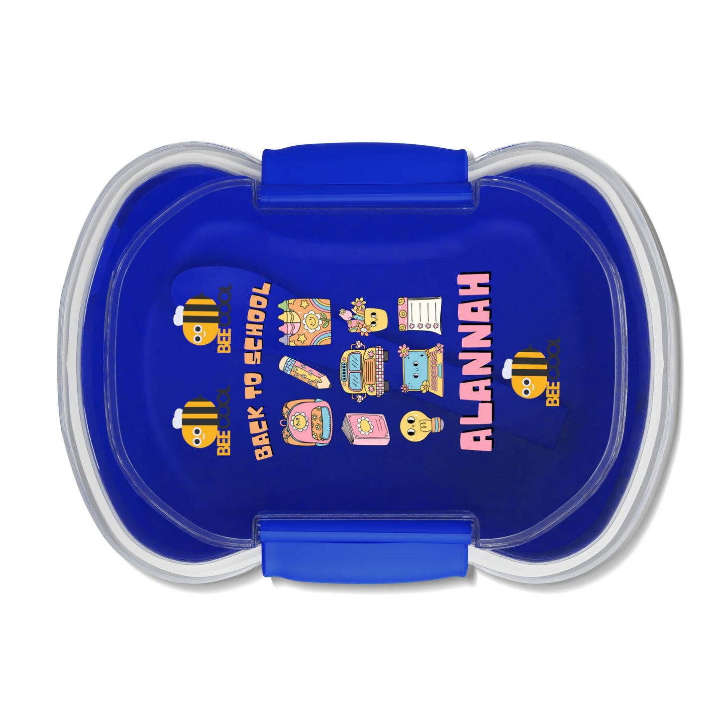 Two-Tier Bento Box for Kids, Fun Lunch Container, Back to School Snack Box, Personalized Lunchbox, Cute Meal Prep Holder