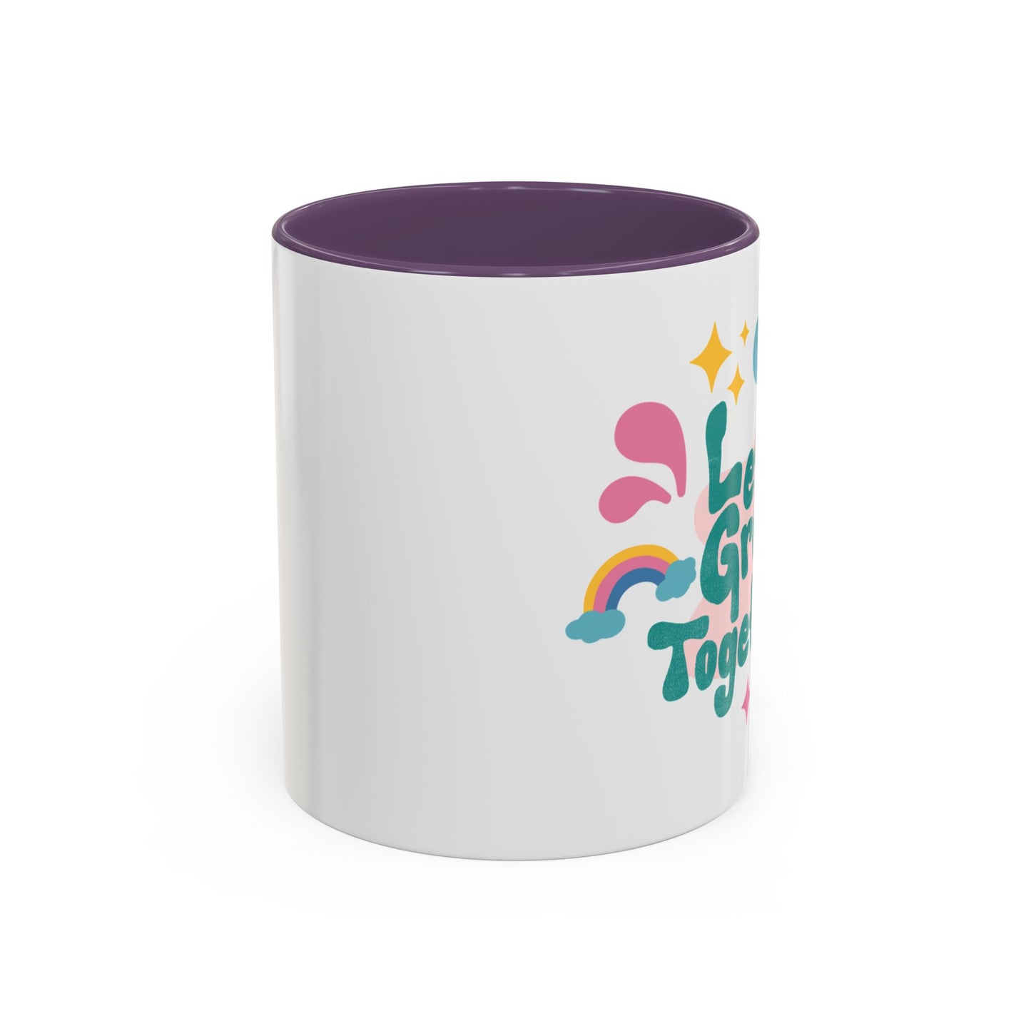 Colorful Growth Coffee Mug – Perfect Gift for Friends, Inspirational Drinkware, Motivational Office Mug, Coffee Lover, Encouraging Tea Cup
