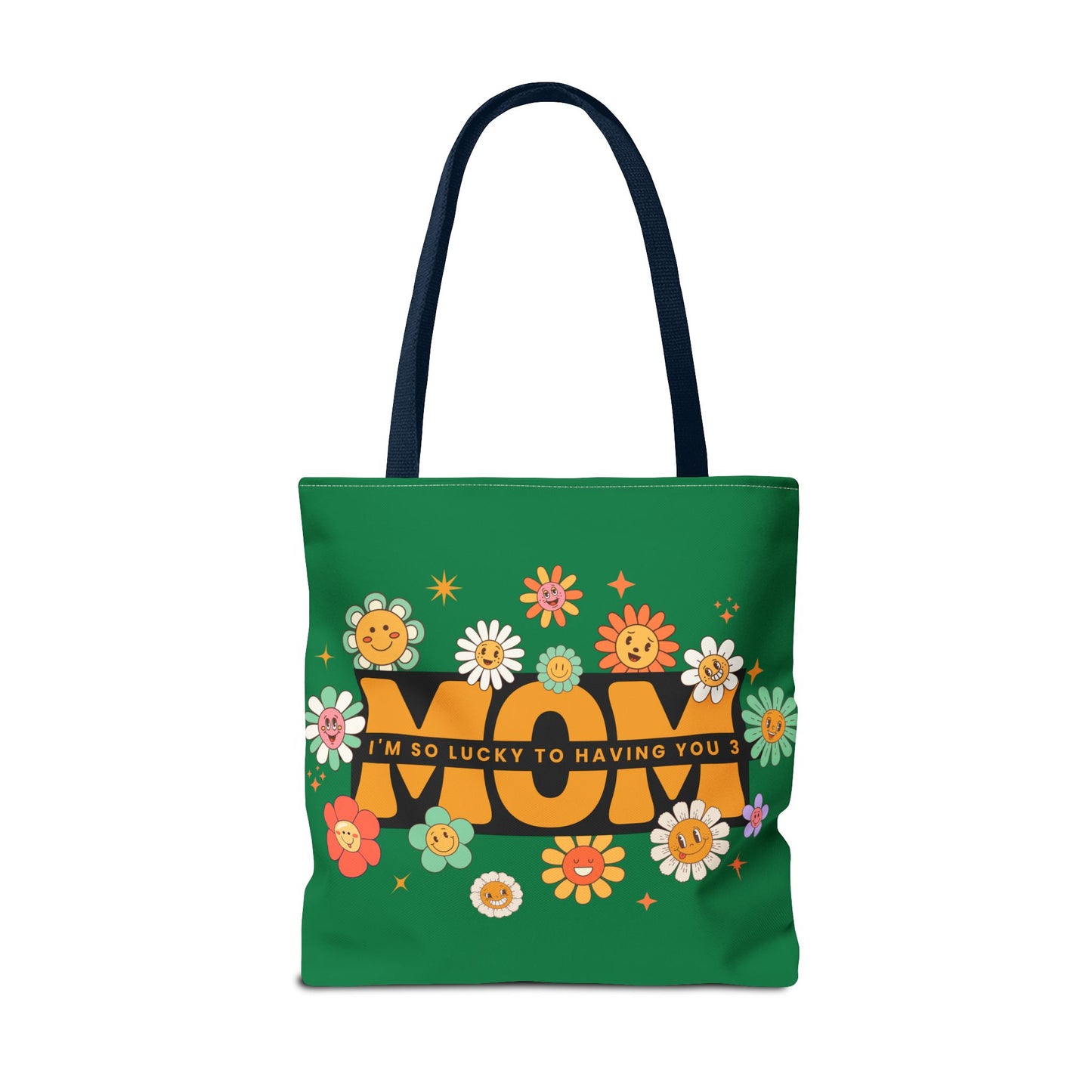 Charming Floral Mom Tote Bag, Mother's Day Gift, Eco-Friendly Shopping Bag, Flower Print Handbag, Cute Tote for Moms