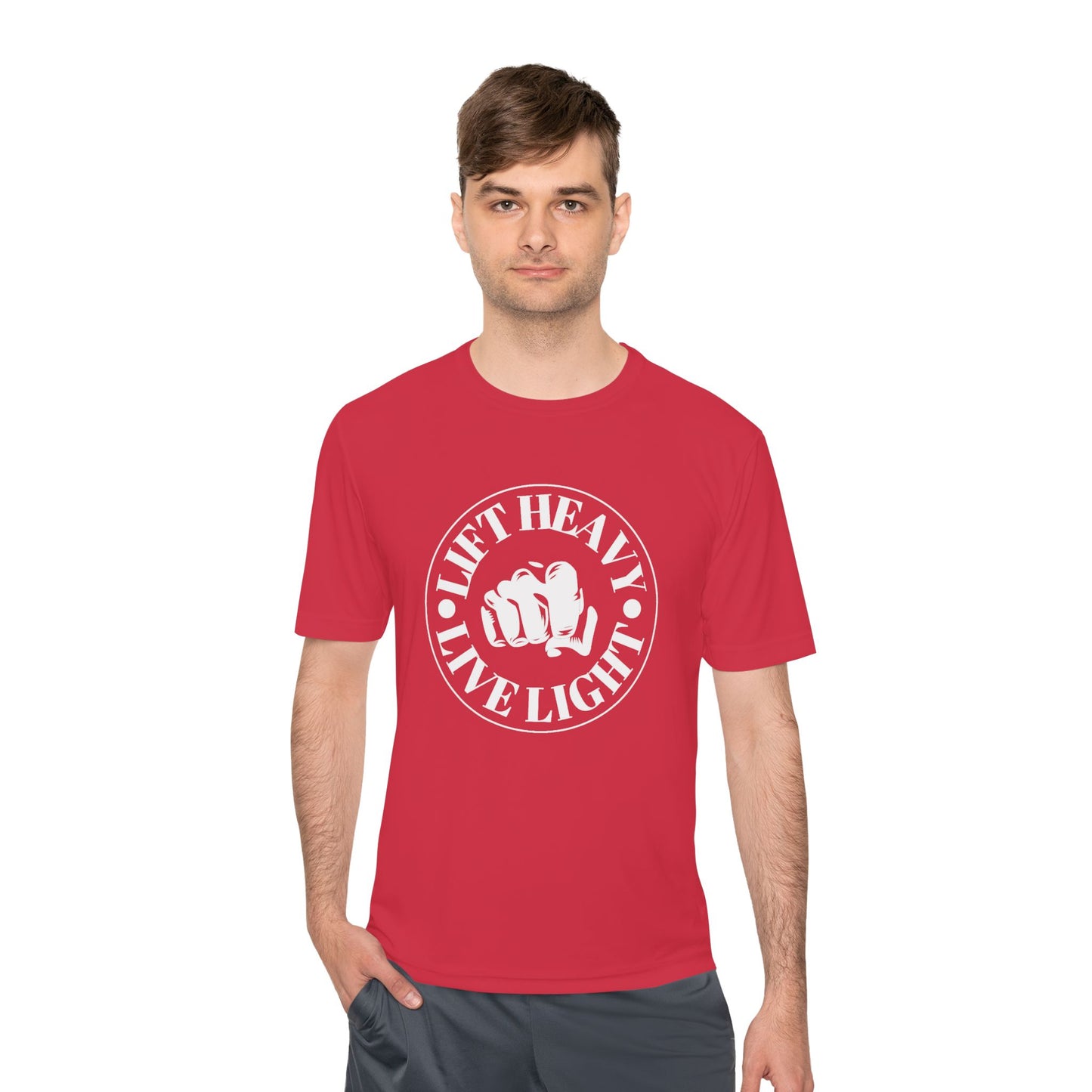 Lift Heavy Unisex Moisture Wicking Tee - Performance Fitness Shirt