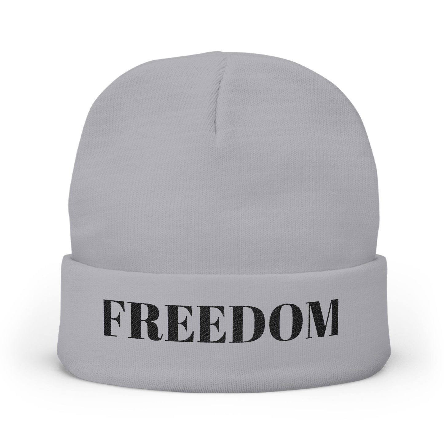 Freedom Knit Beanie - Cozy Embroidered Winter Hat