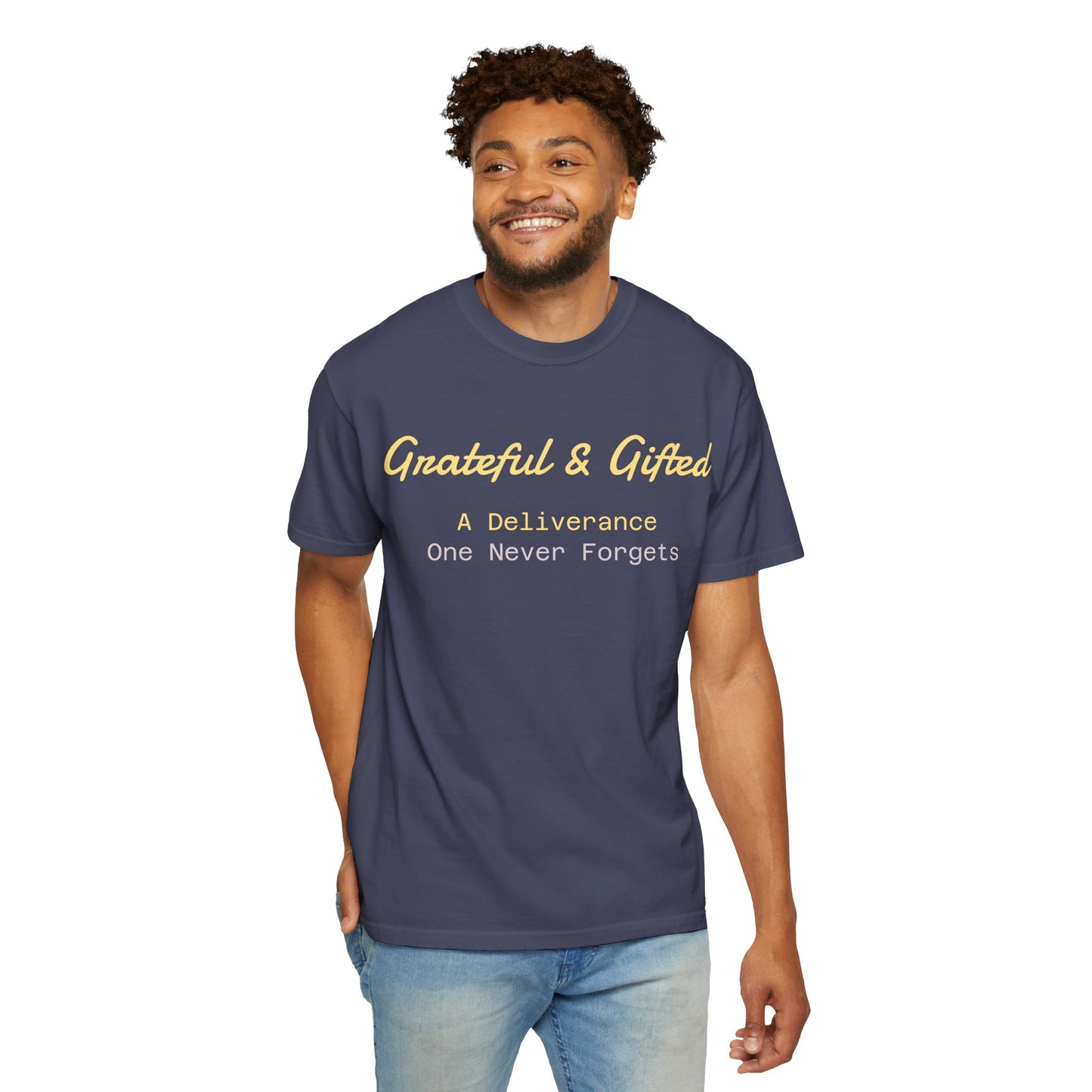 Grateful & Gifted T-Shirt | Perfect for Gratitude Celebrations, Thoughtful Gifts, Everyday Casual Wear, & Unisex Style