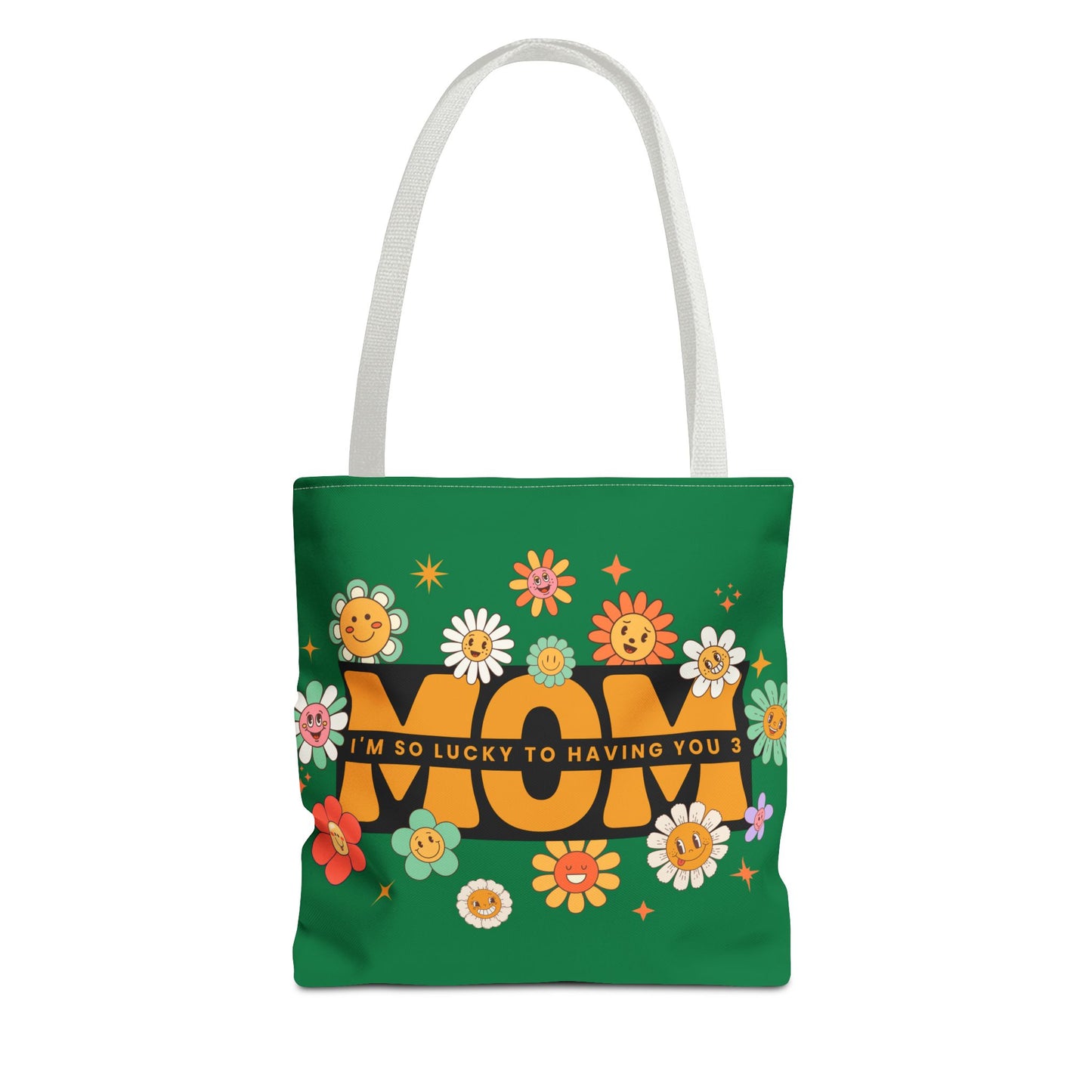 Charming Floral Mom Tote Bag, Mother's Day Gift, Eco-Friendly Shopping Bag, Flower Print Handbag, Cute Tote for Moms