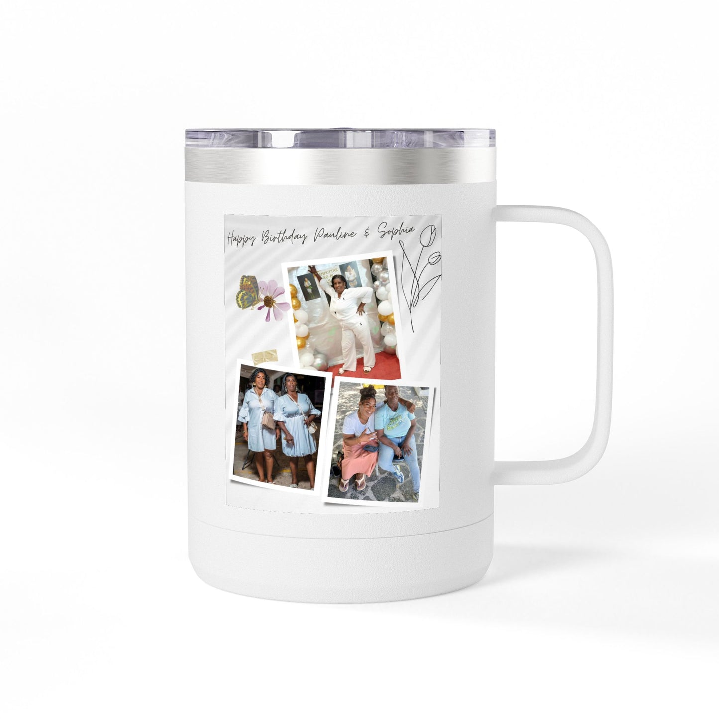 Custom Coffee Tumbler - Personalized Birthday Mug Gift