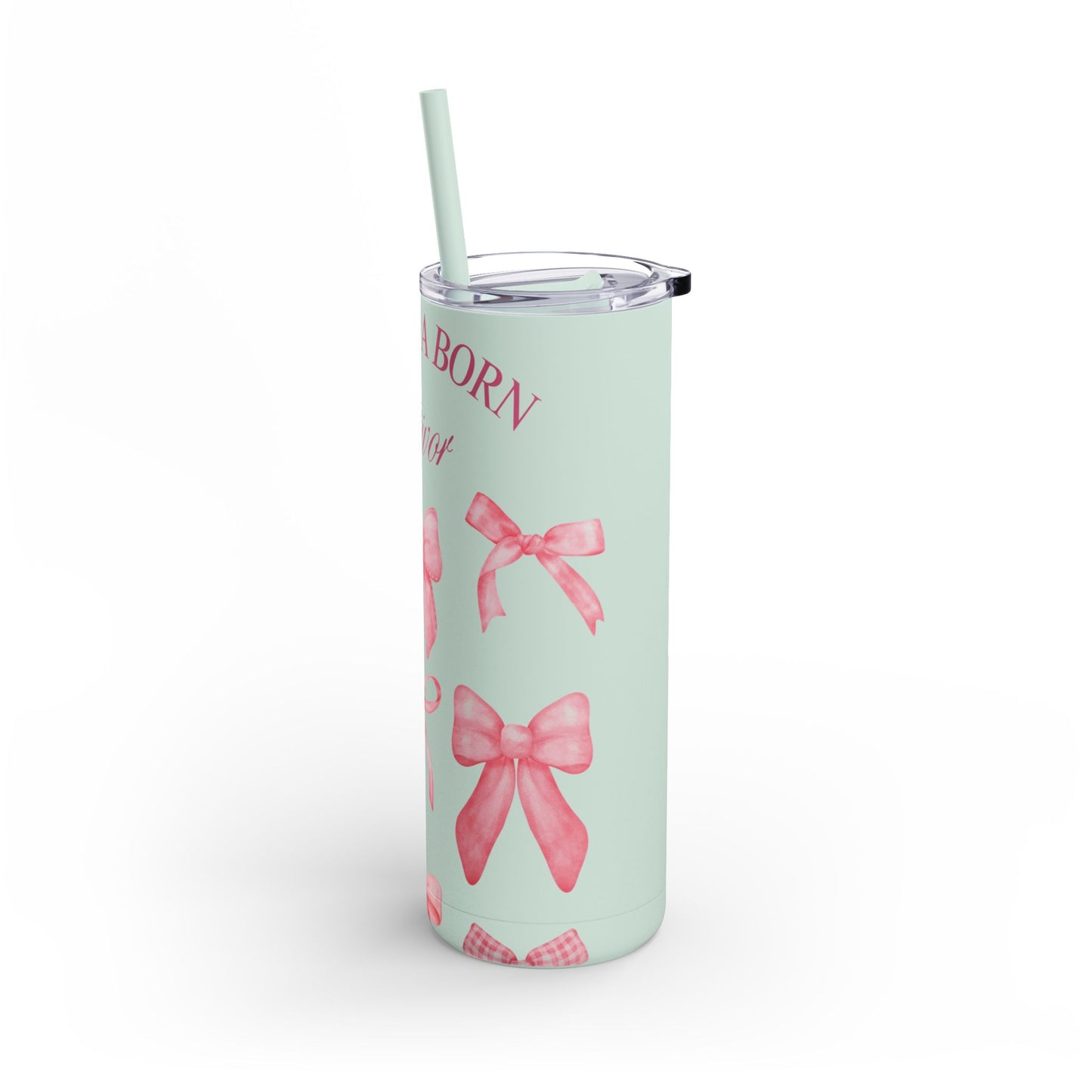 You Are a Born Survivor Tumbler | Cancer Warrior Pink Ribbon Gift