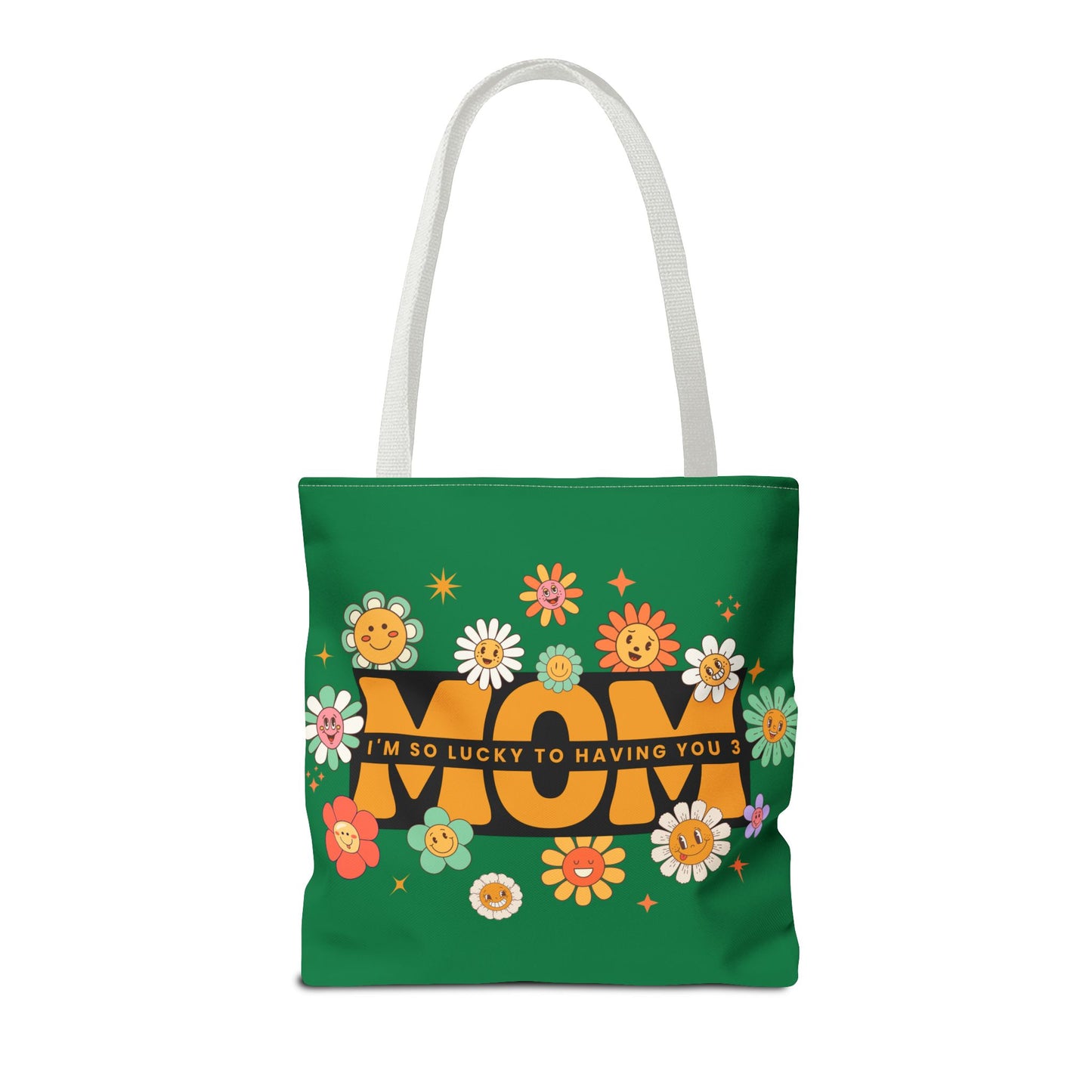 Charming Floral Mom Tote Bag, Mother's Day Gift, Eco-Friendly Shopping Bag, Flower Print Handbag, Cute Tote for Moms