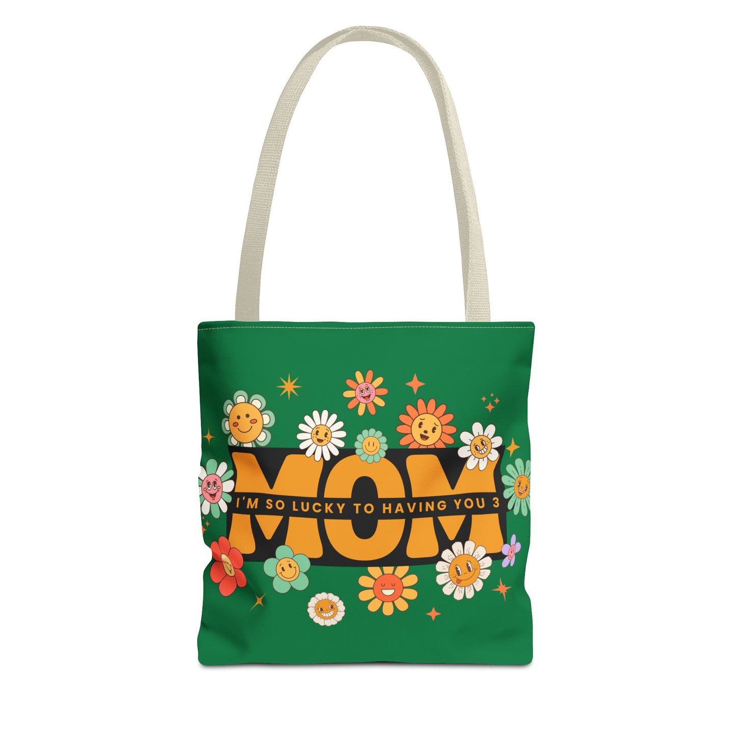 Charming Floral Mom Tote Bag, Mother's Day Gift, Eco-Friendly Shopping Bag, Flower Print Handbag, Cute Tote for Moms
