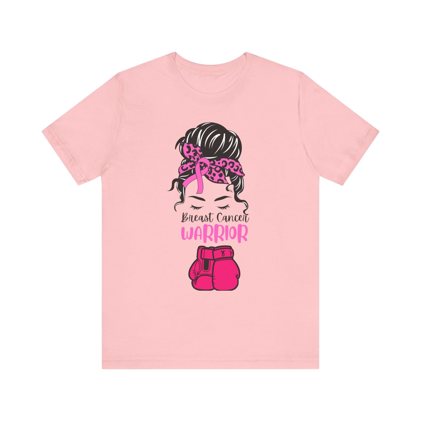 Breast Cancer Warrior Tee - Unisex Jersey Short Sleeve Shirt, Awareness Apparel, Support Gift, Motivational T-Shirt, Pink Ribbon Outfit