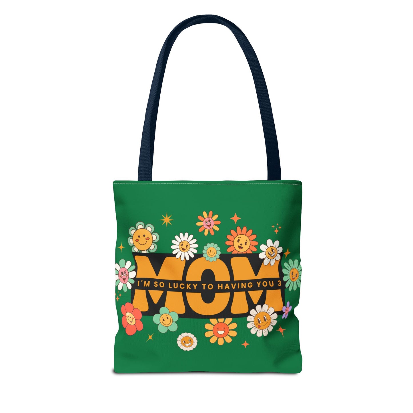 Charming Floral Mom Tote Bag, Mother's Day Gift, Eco-Friendly Shopping Bag, Flower Print Handbag, Cute Tote for Moms