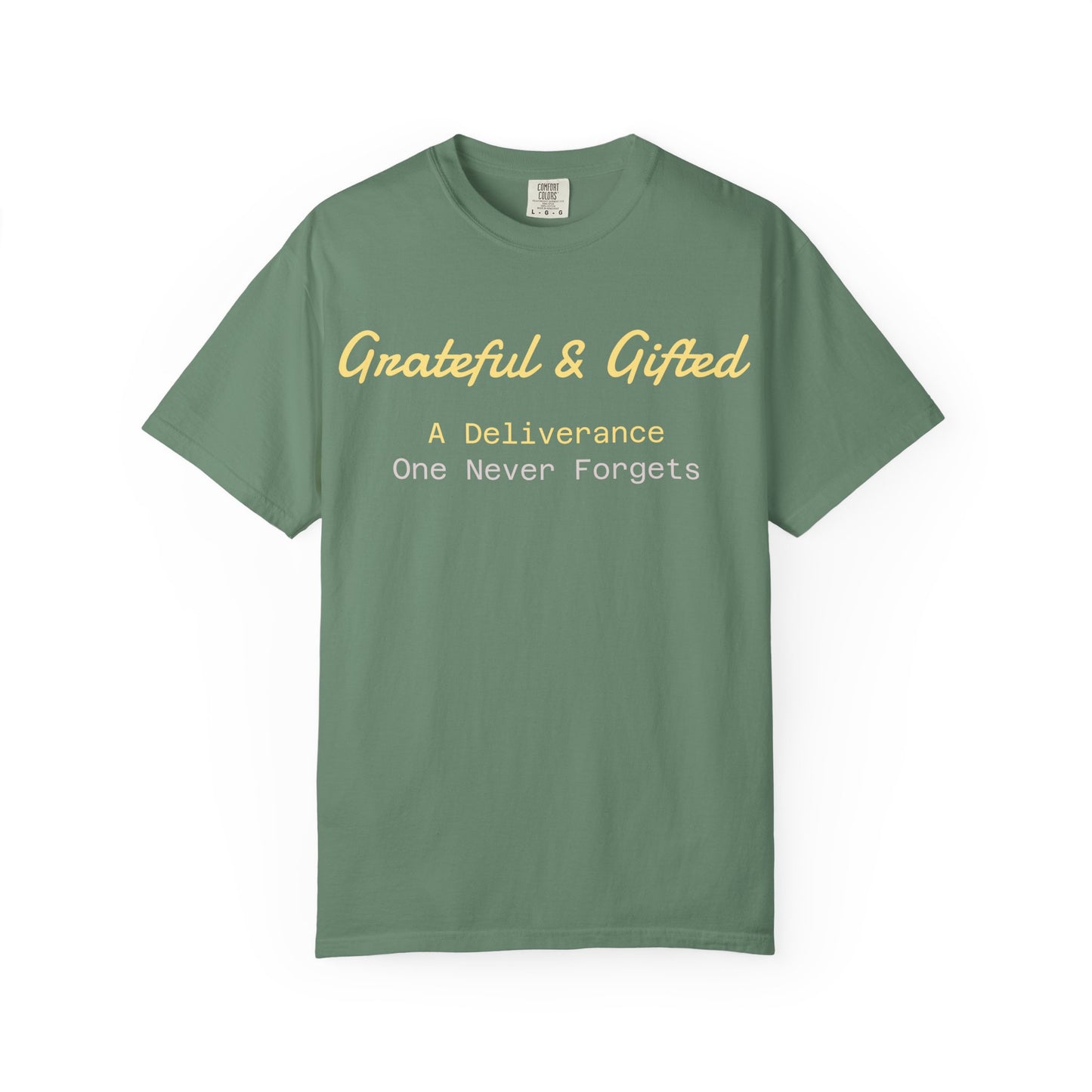 Grateful & Gifted T-Shirt | Perfect for Gratitude Celebrations, Thoughtful Gifts, Everyday Casual Wear, & Unisex Style