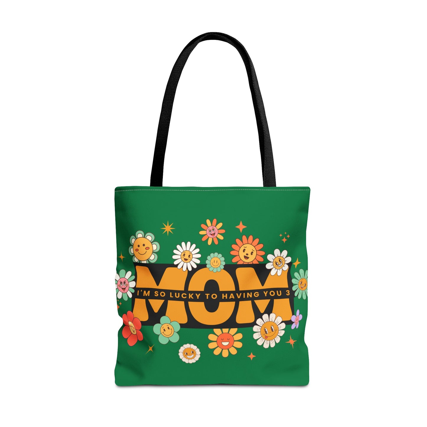 Charming Floral Mom Tote Bag, Mother's Day Gift, Eco-Friendly Shopping Bag, Flower Print Handbag, Cute Tote for Moms