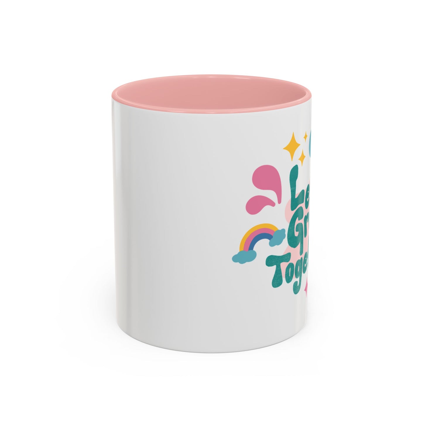 Colorful Growth Coffee Mug – Perfect Gift for Friends, Inspirational Drinkware, Motivational Office Mug, Coffee Lover, Encouraging Tea Cup