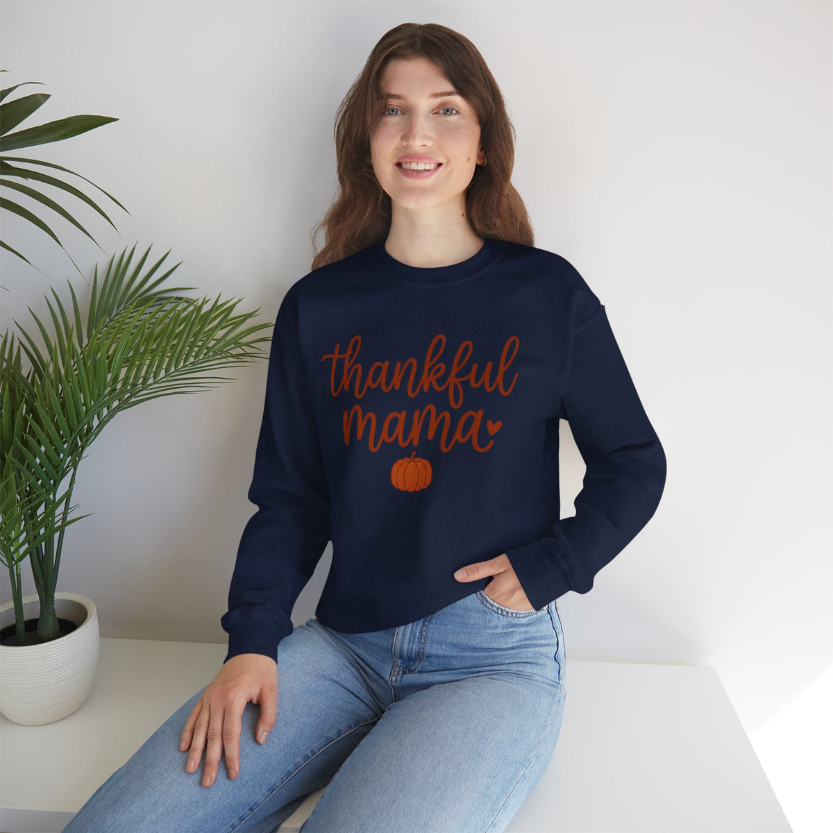 Thankful Mama sweatshirt | Thanksgiving fall pumpkin crewneck