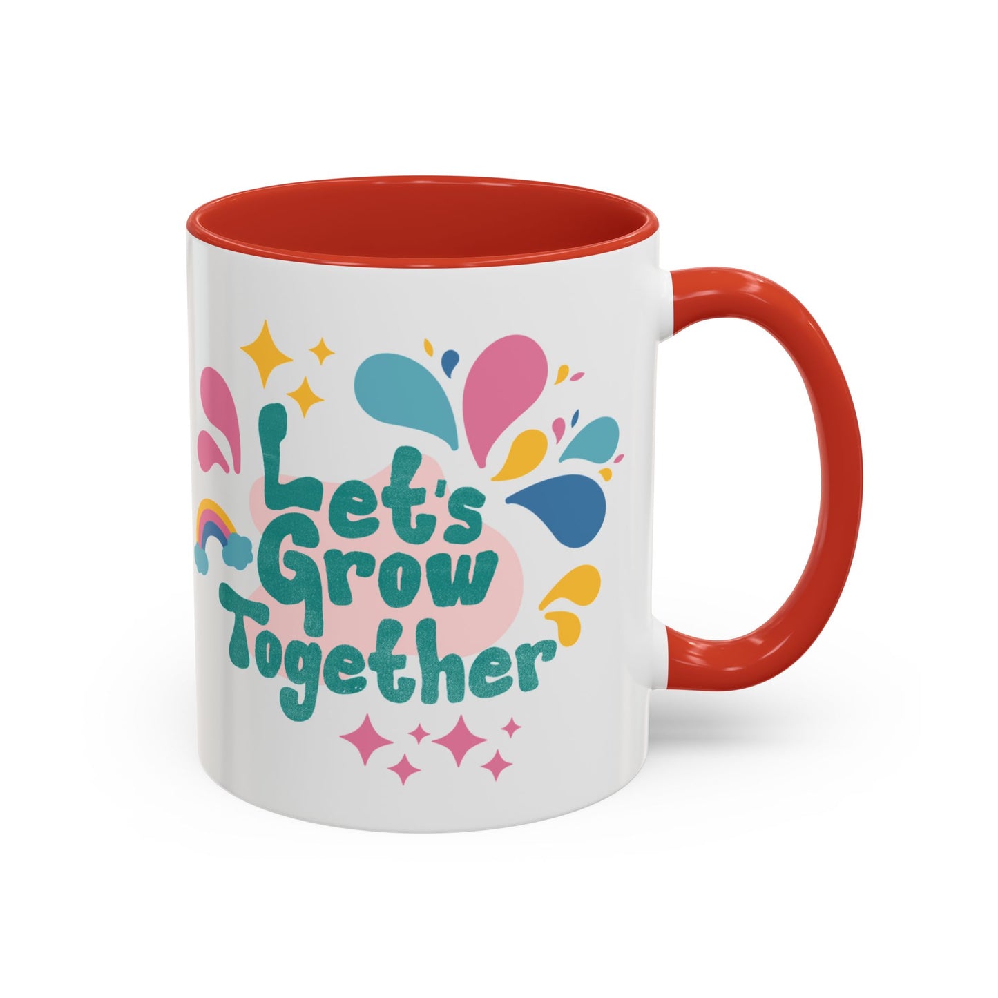 Colorful Growth Coffee Mug – Perfect Gift for Friends, Inspirational Drinkware, Motivational Office Mug, Coffee Lover, Encouraging Tea Cup
