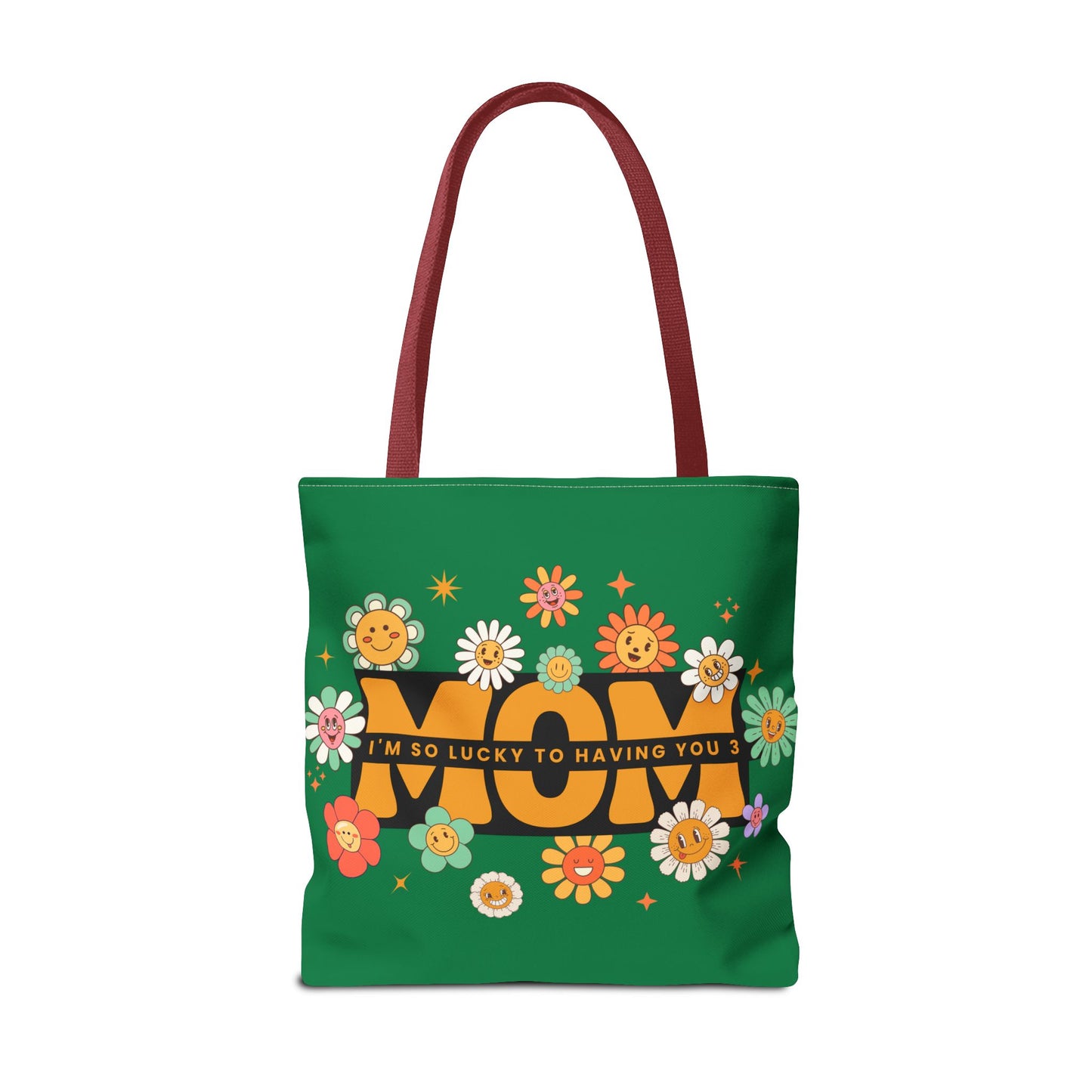 Charming Floral Mom Tote Bag, Mother's Day Gift, Eco-Friendly Shopping Bag, Flower Print Handbag, Cute Tote for Moms