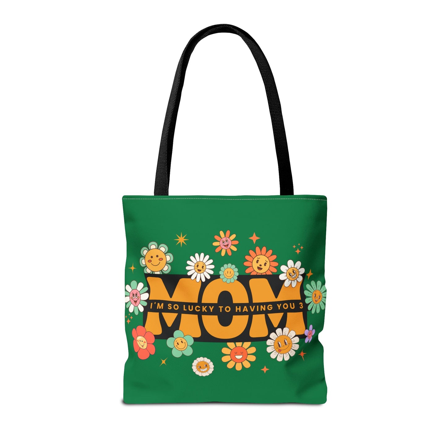 Charming Floral Mom Tote Bag, Mother's Day Gift, Eco-Friendly Shopping Bag, Flower Print Handbag, Cute Tote for Moms