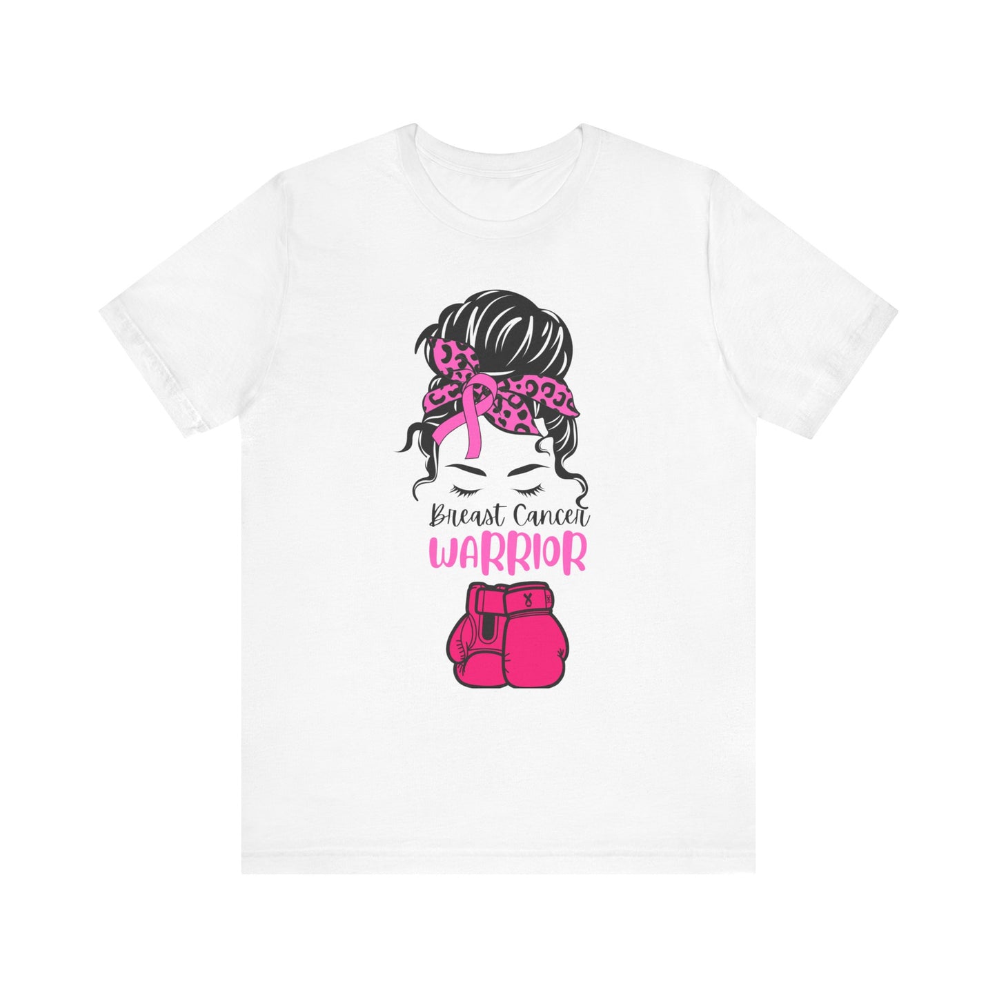 Breast Cancer Warrior Tee - Unisex Jersey Short Sleeve Shirt, Awareness Apparel, Support Gift, Motivational T-Shirt, Pink Ribbon Outfit