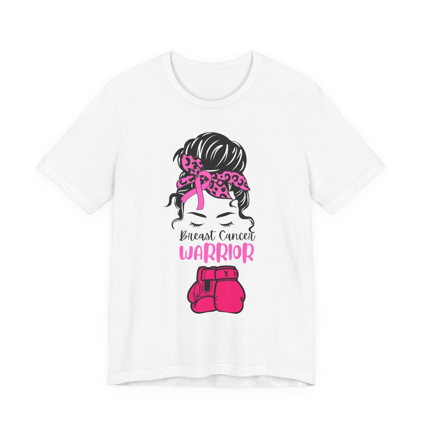 Breast Cancer Warrior Tee - Unisex Jersey Short Sleeve Shirt, Awareness Apparel, Support Gift, Motivational T-Shirt, Pink Ribbon Outfit