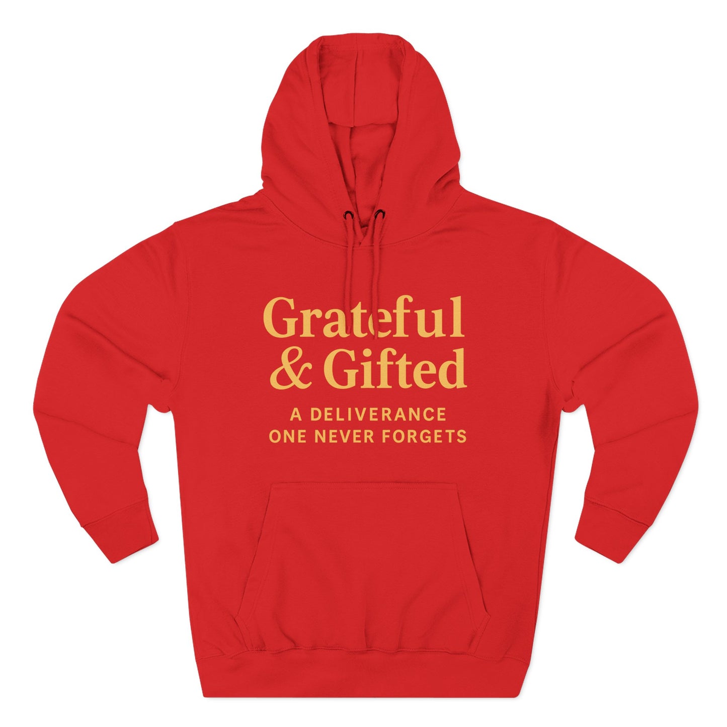 Grateful & Gifted Fleece Hoodie, Cozy Sweatshirt, Inspirational Hoodie, Perfect Gift for Holidays, Comfortable Casual Wear