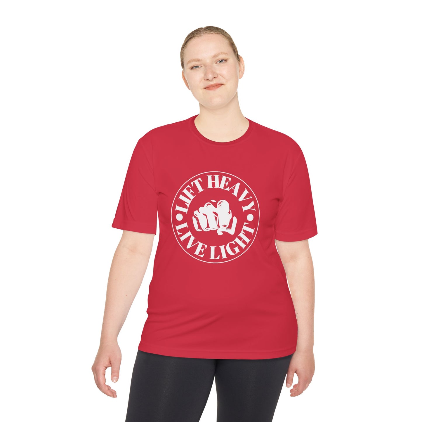Lift Heavy Unisex Moisture Wicking Tee - Performance Fitness Shirt