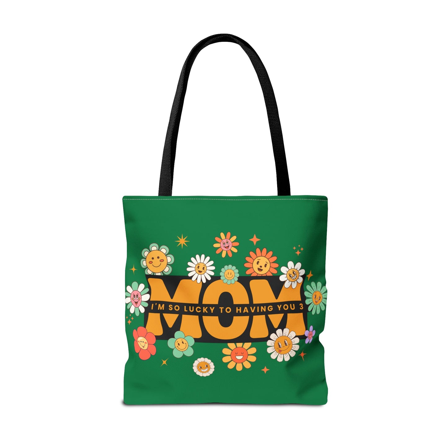 Charming Floral Mom Tote Bag, Mother's Day Gift, Eco-Friendly Shopping Bag, Flower Print Handbag, Cute Tote for Moms